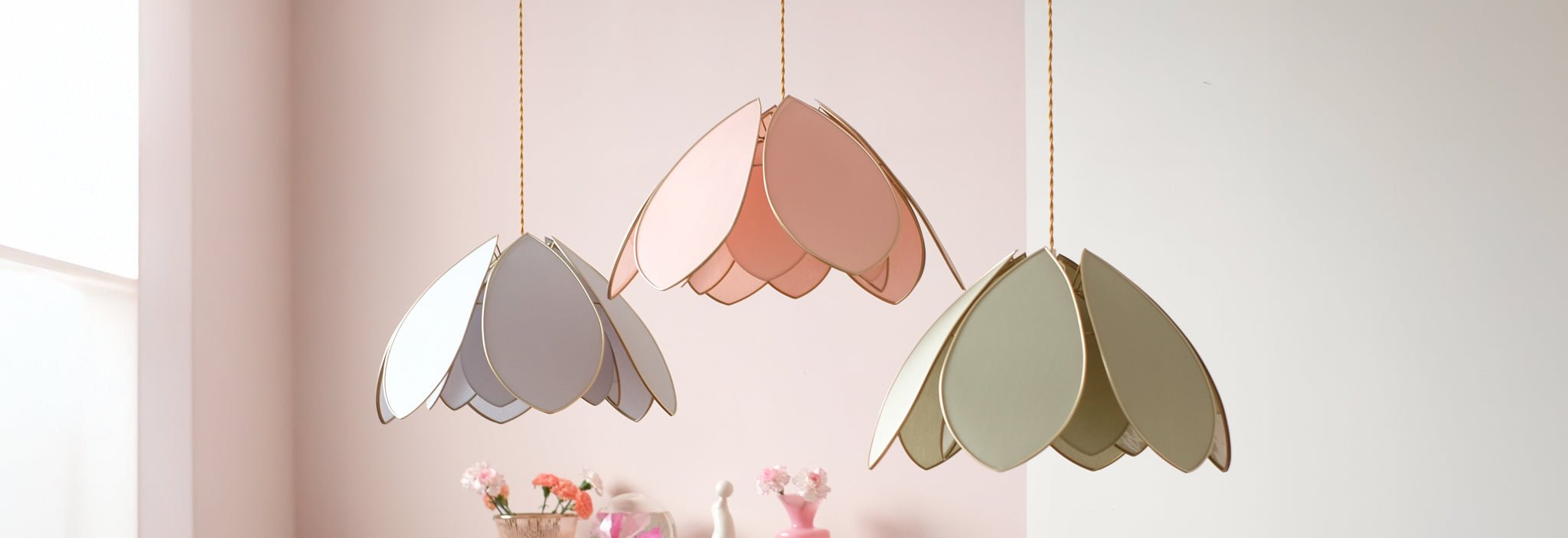 Les suspensions fleurs doubles - Silly & Billy