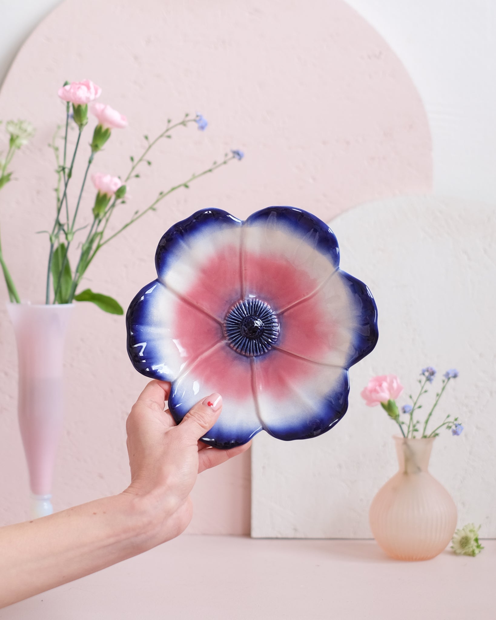 2 grandes coupes Poppy - Cobalt & Rose - Silly & Billy