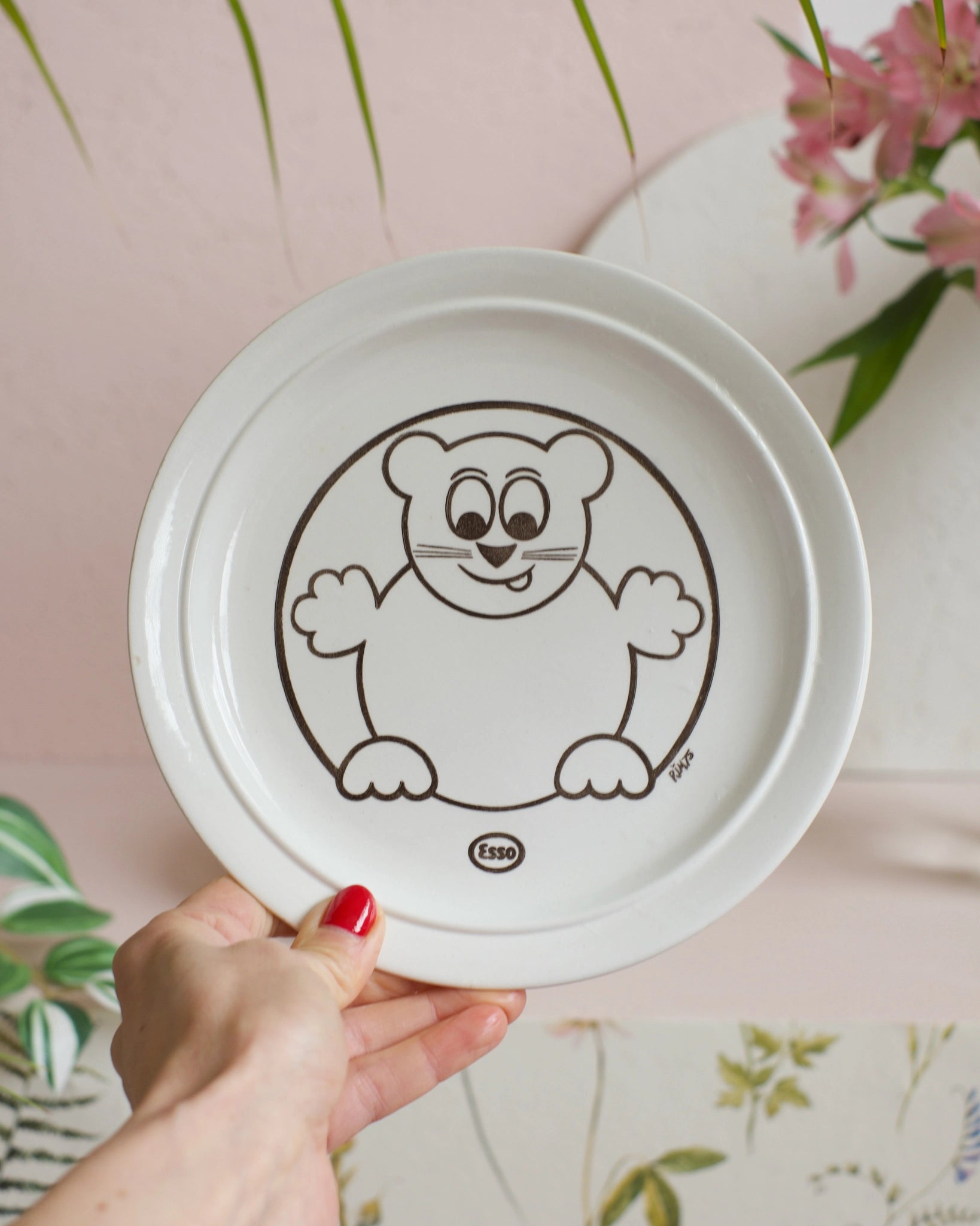 4 assiettes vintage Esso collector - Silly & Billy