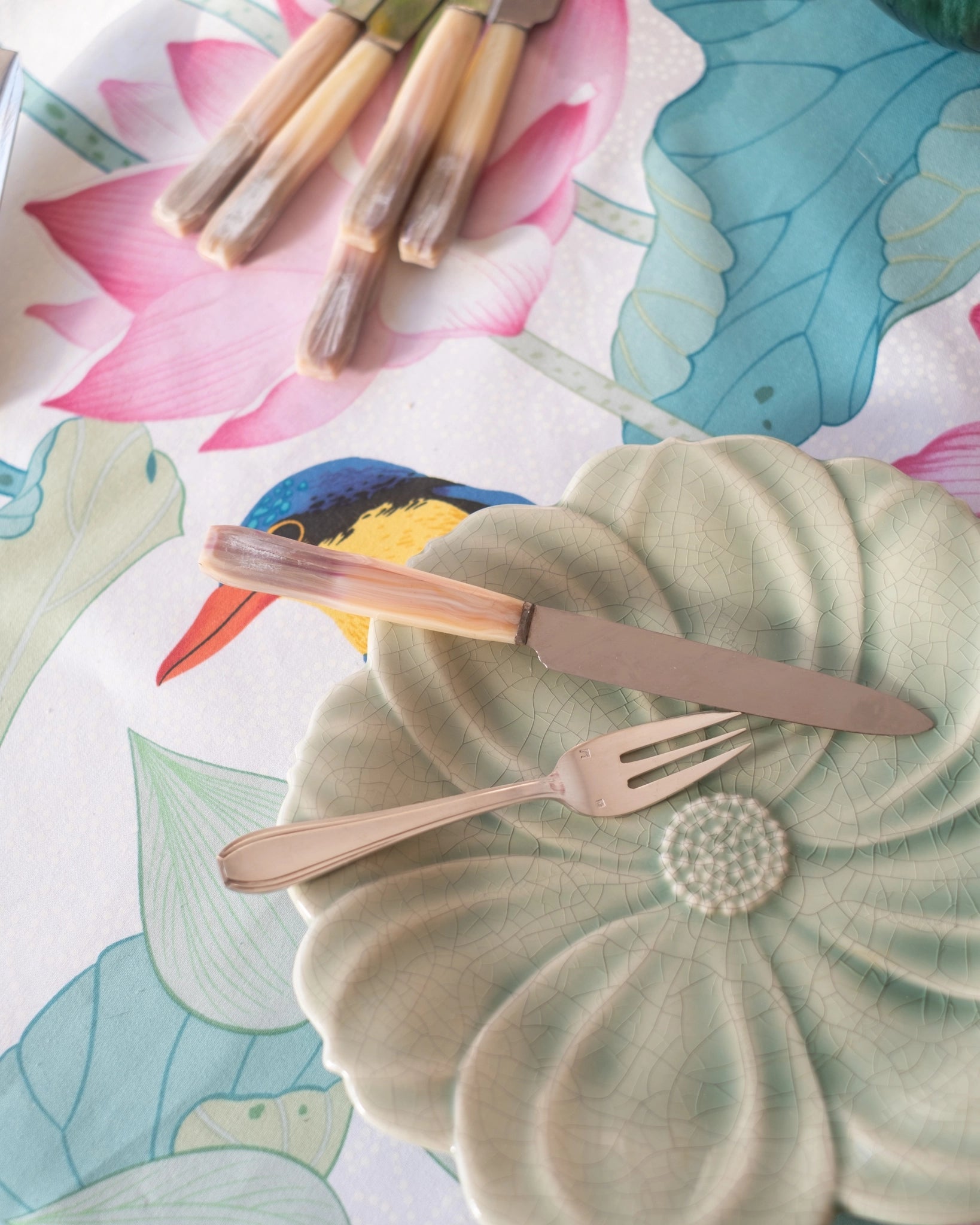 6 anciens couteaux à dessert - Silly & Billy