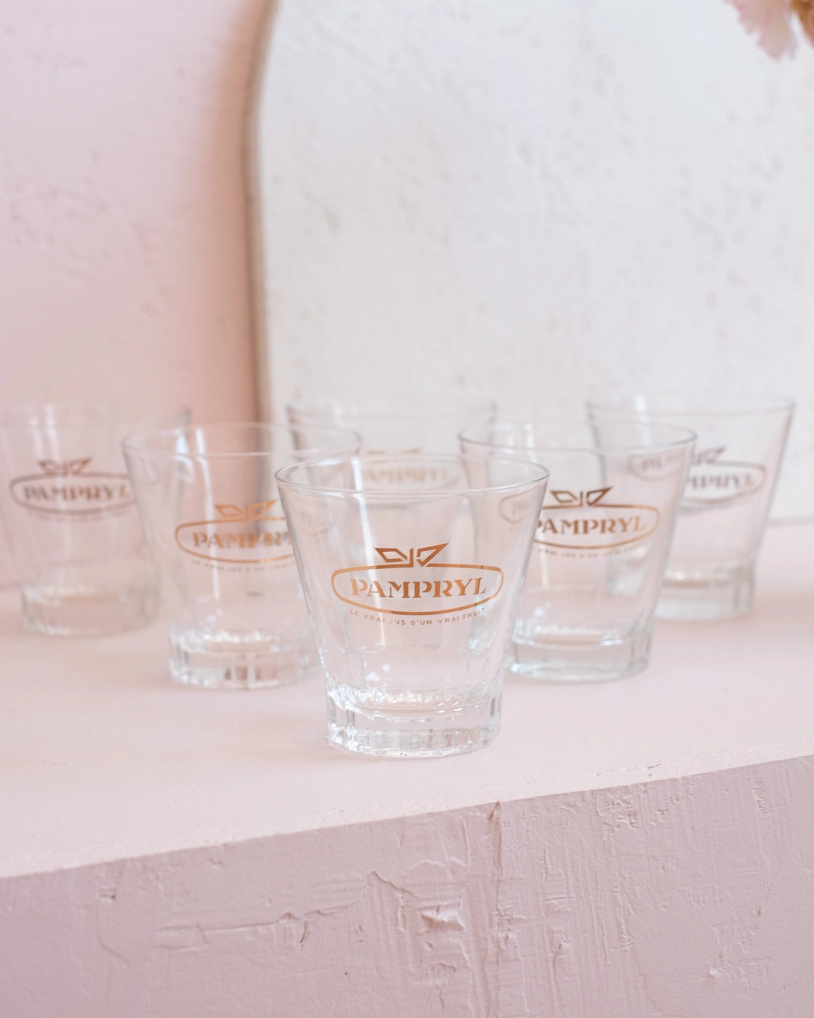 6 verres de bistrot Pampryl vintage 2 - Silly & Billy