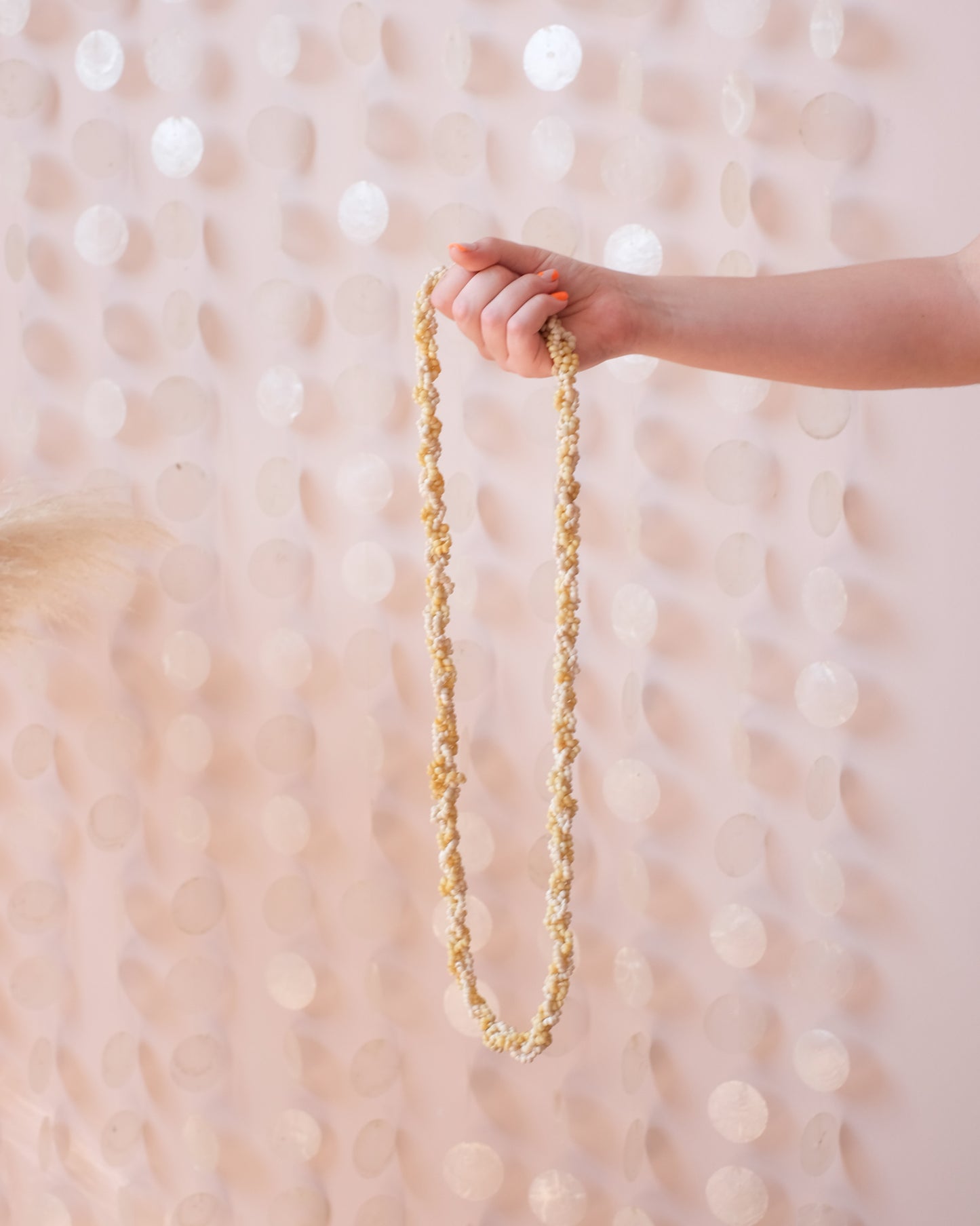 Collier vintage en coquillages #8