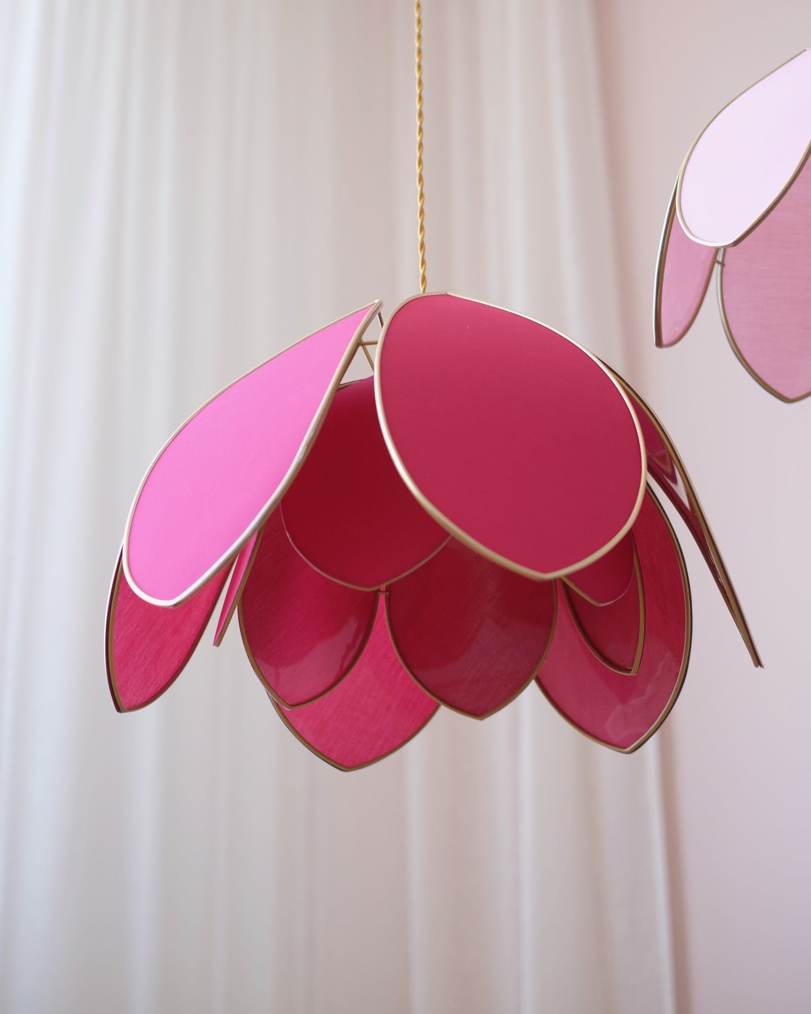 Suspension Fleur double - Rose des bois