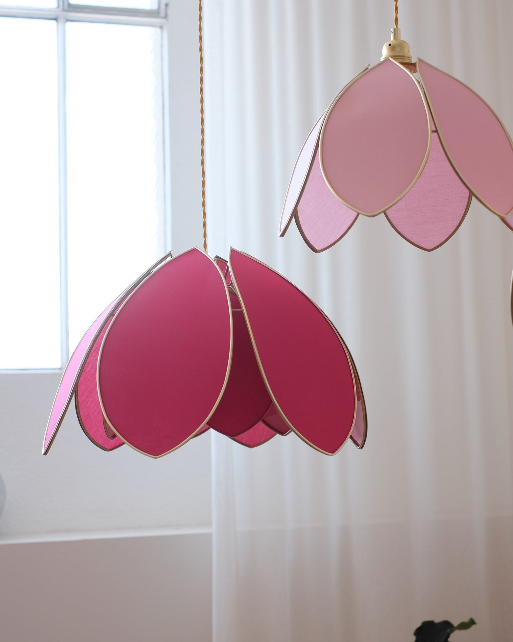 Suspension Fleur double - Rose des bois