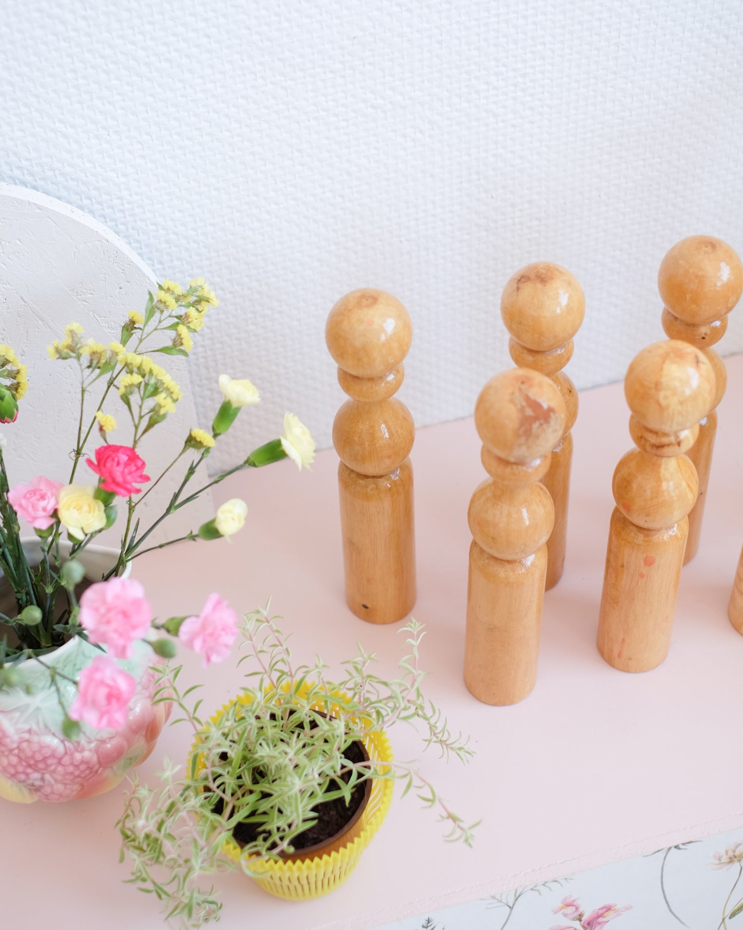 Ancien jeu de quilles en bois