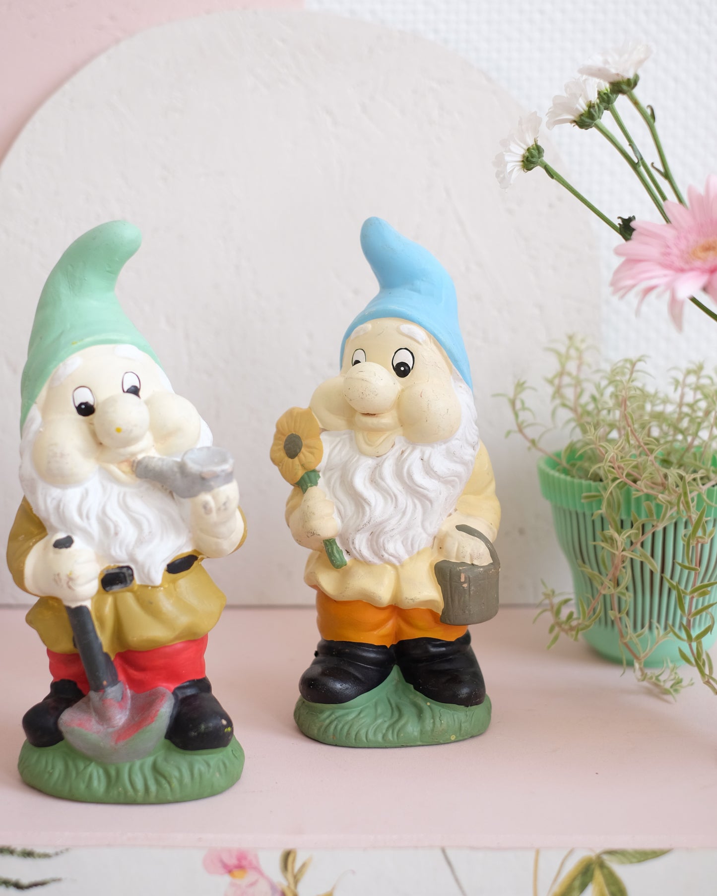 Anciens nains de jardin en céramique - Au choix