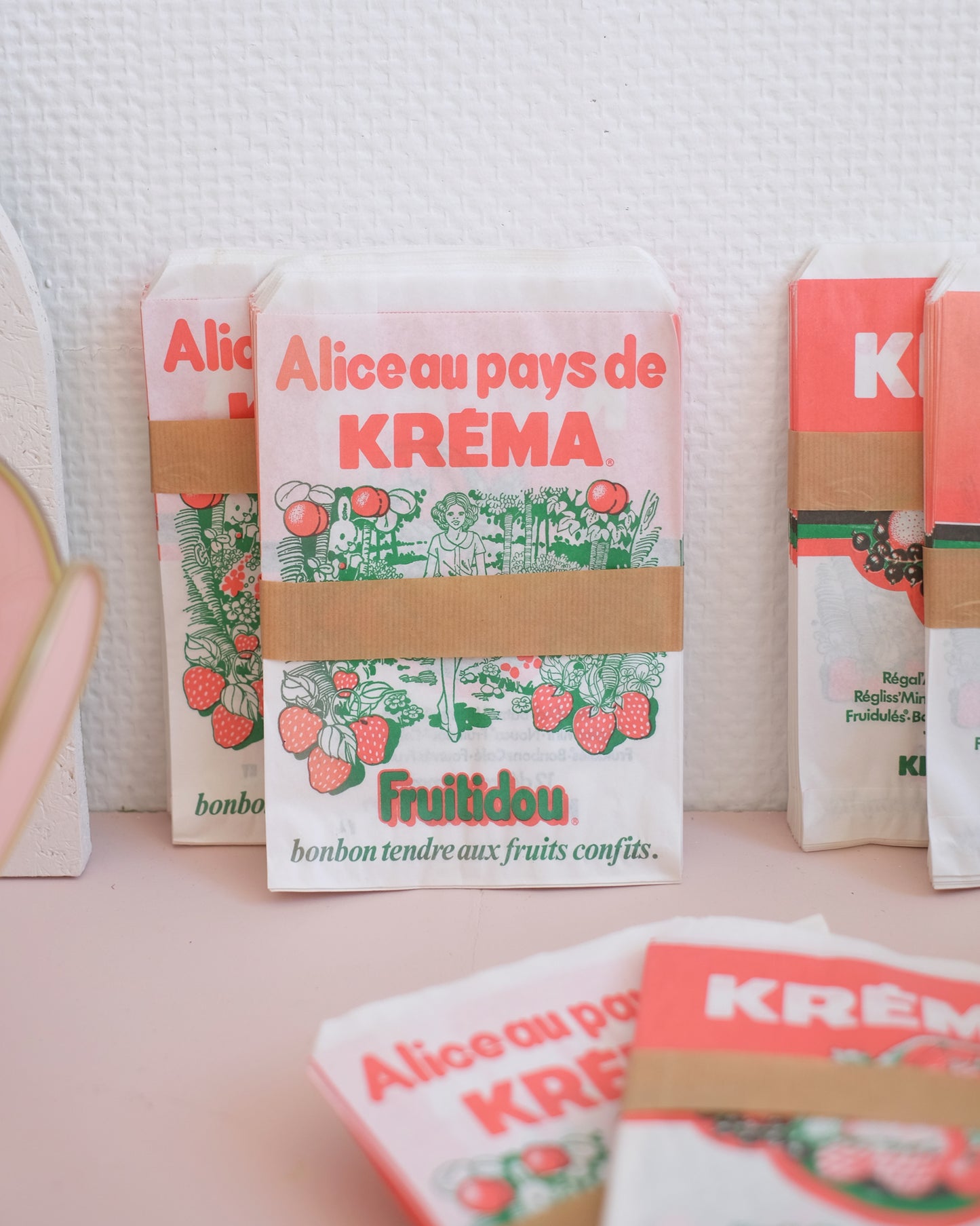 Anciens sachets de bonbons Krema