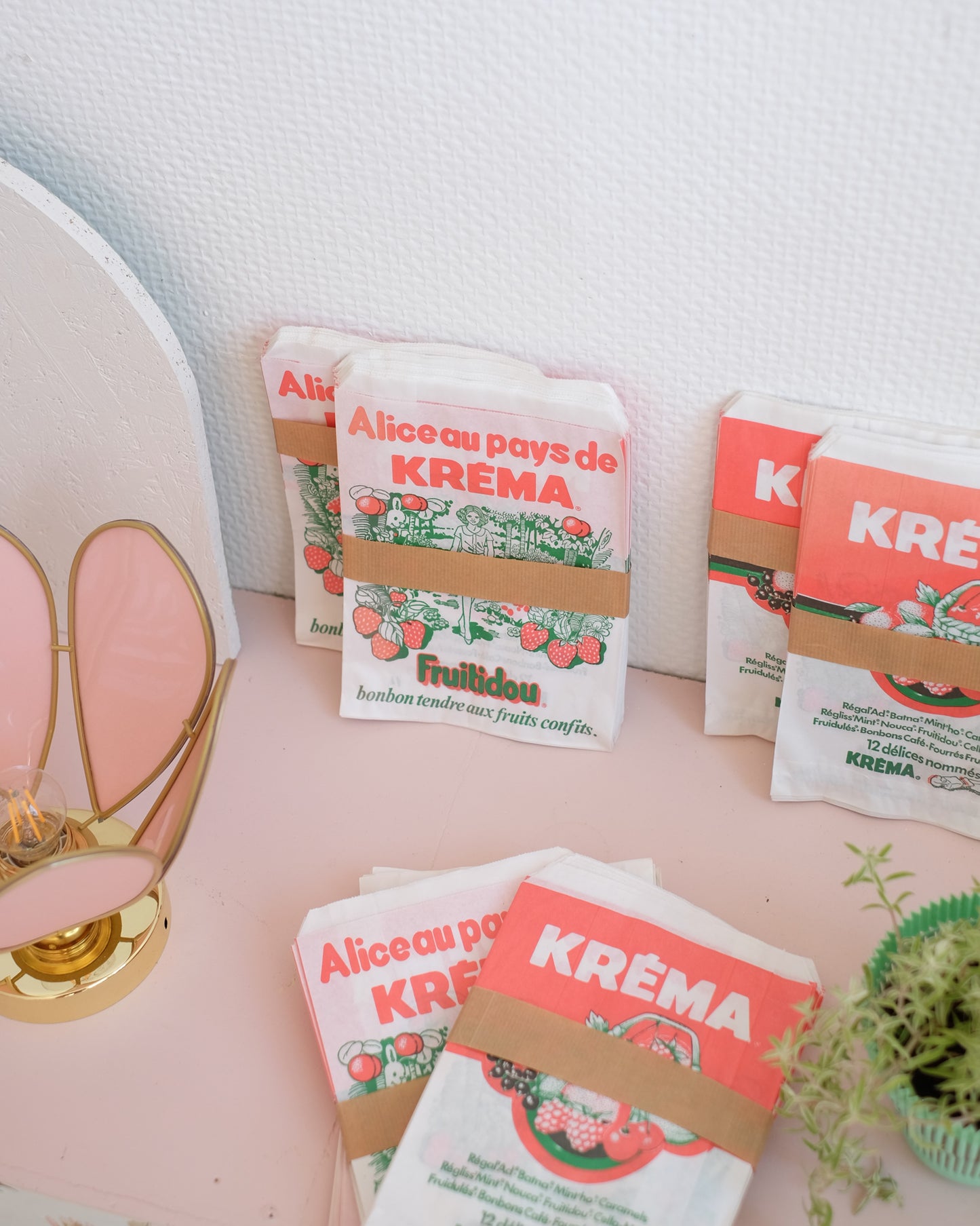 Anciens sachets de bonbons Krema