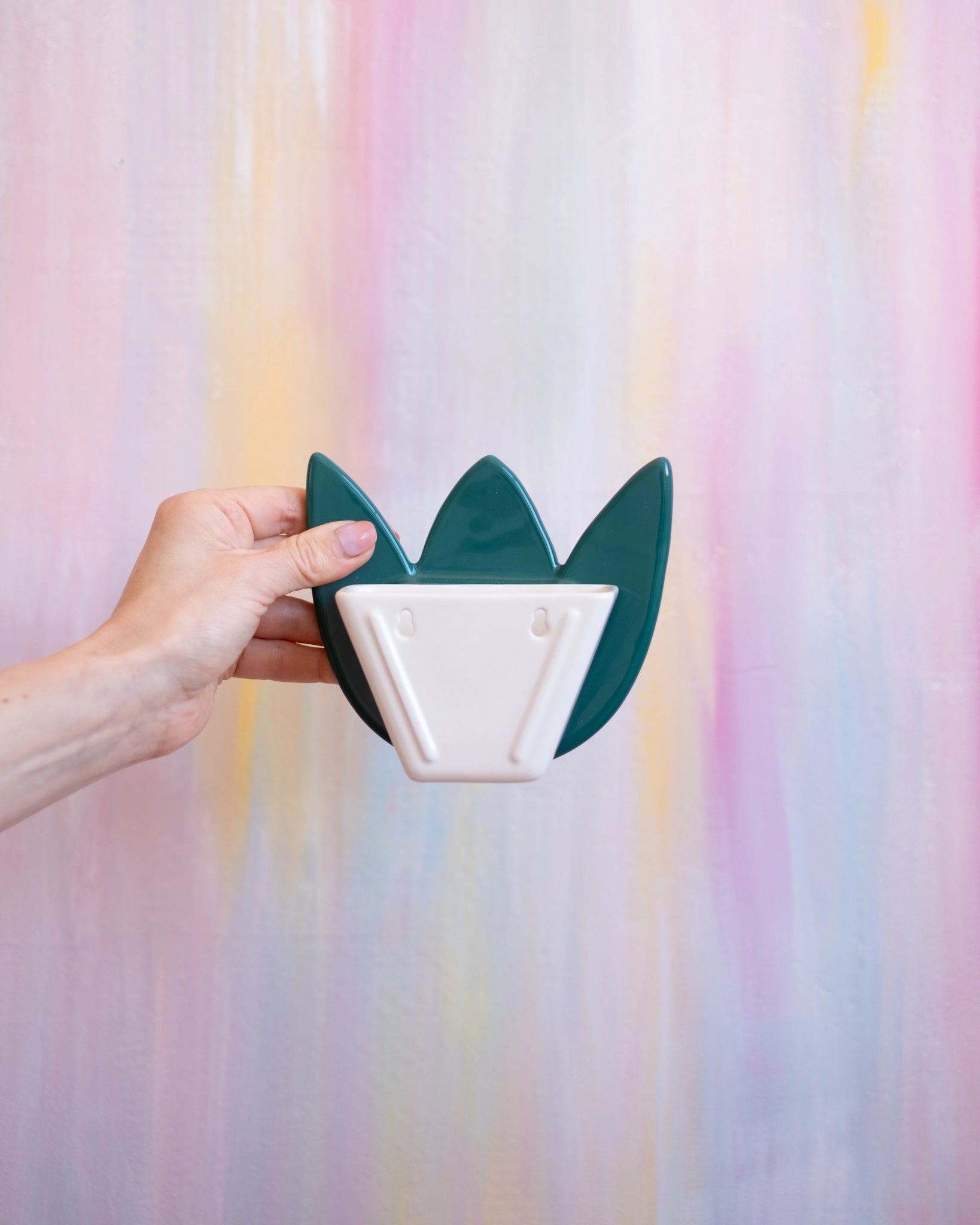 Vase mural Tulipe - Vert jungle