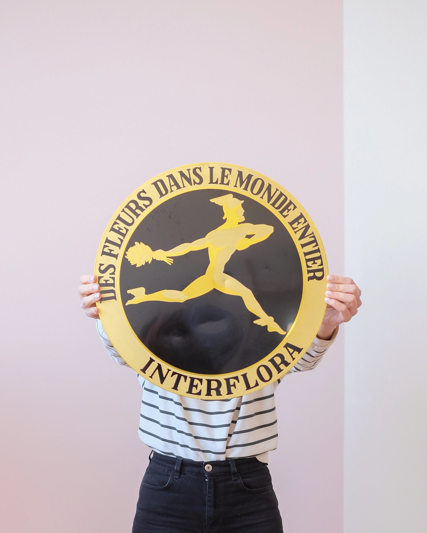 Grande plaque Interflora vintage