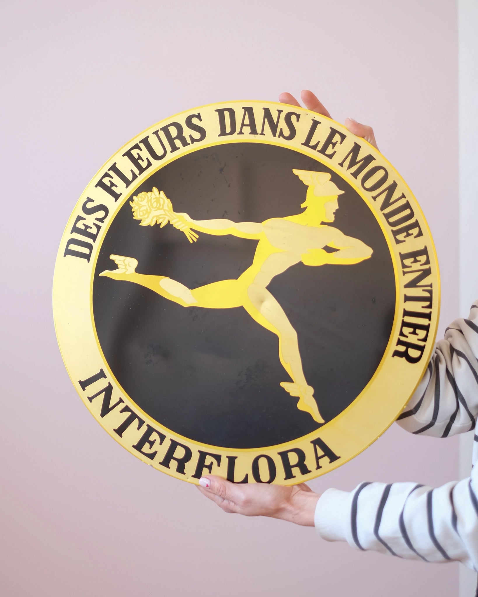Grande plaque Interflora vintage