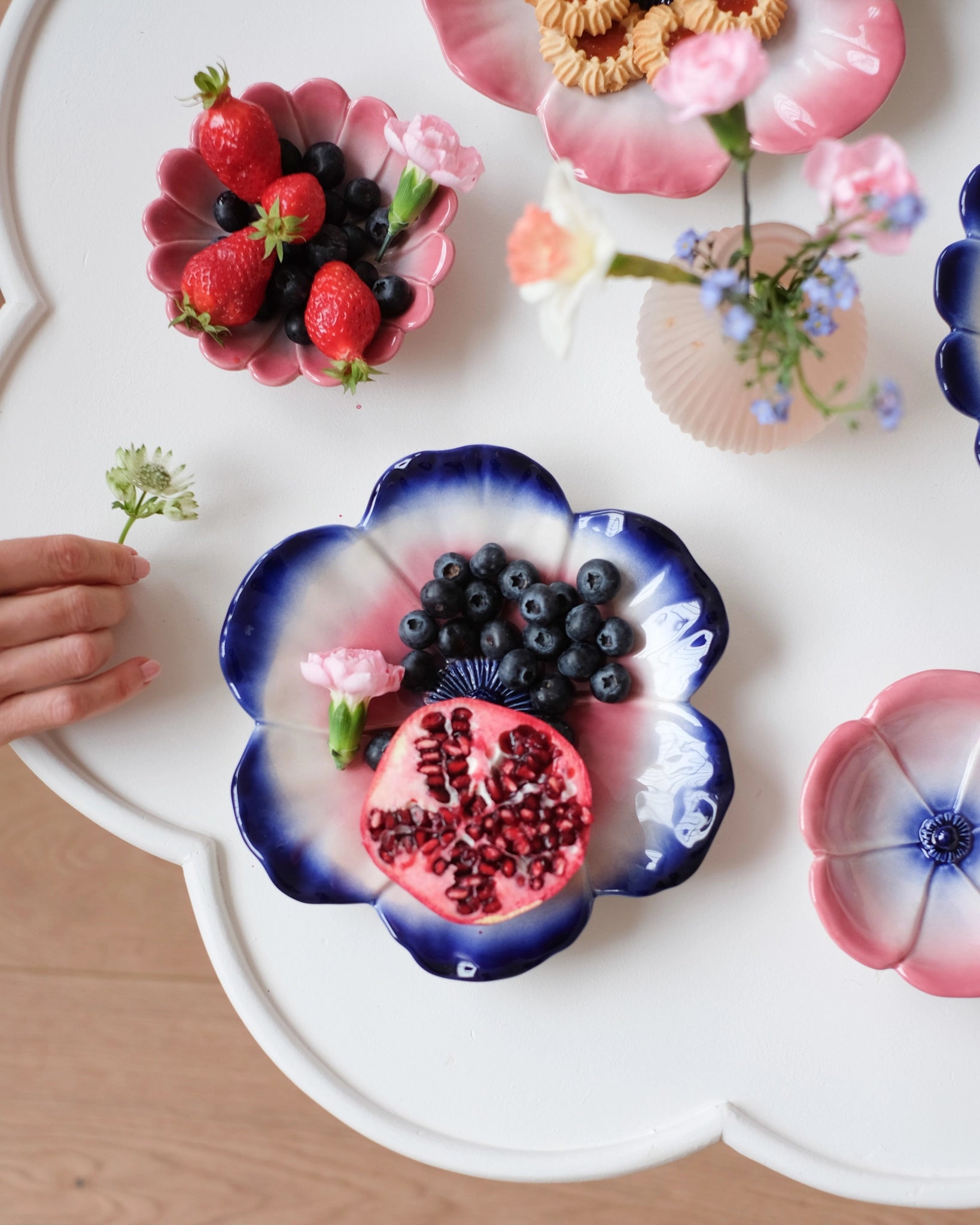 Grande coupe Poppy - Cobalt