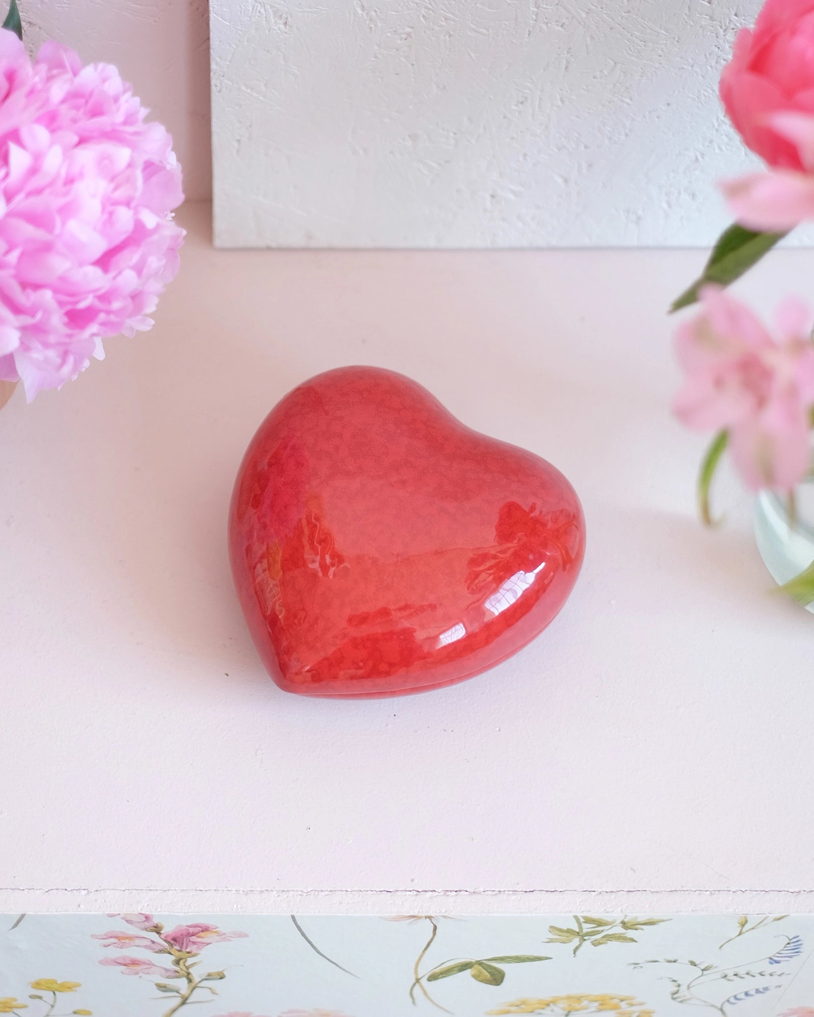 Coffret coeur en faïence de Charolles