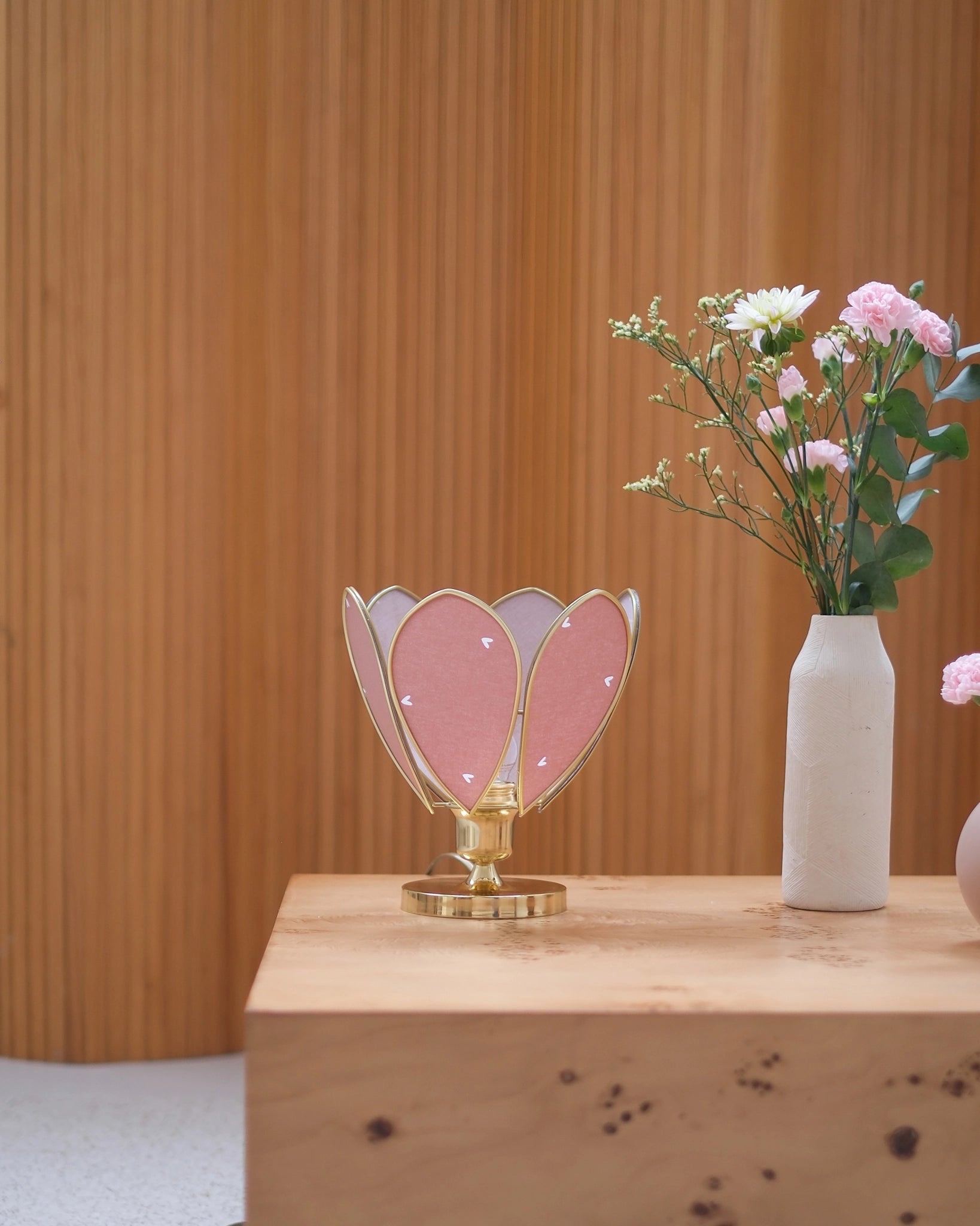Lampe Fleur à poser - Petits coeurs