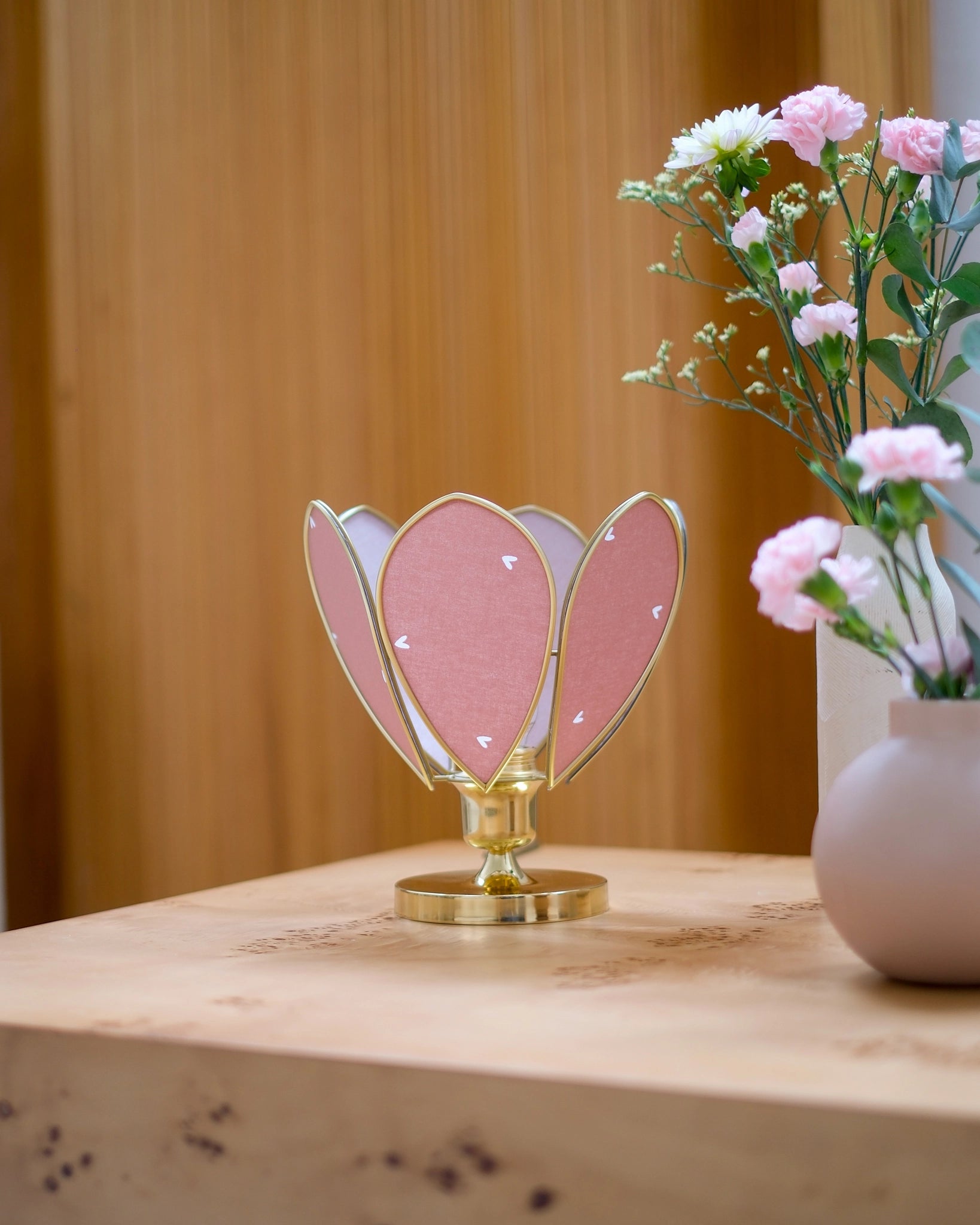 Lampe Fleur à poser - Petits coeurs