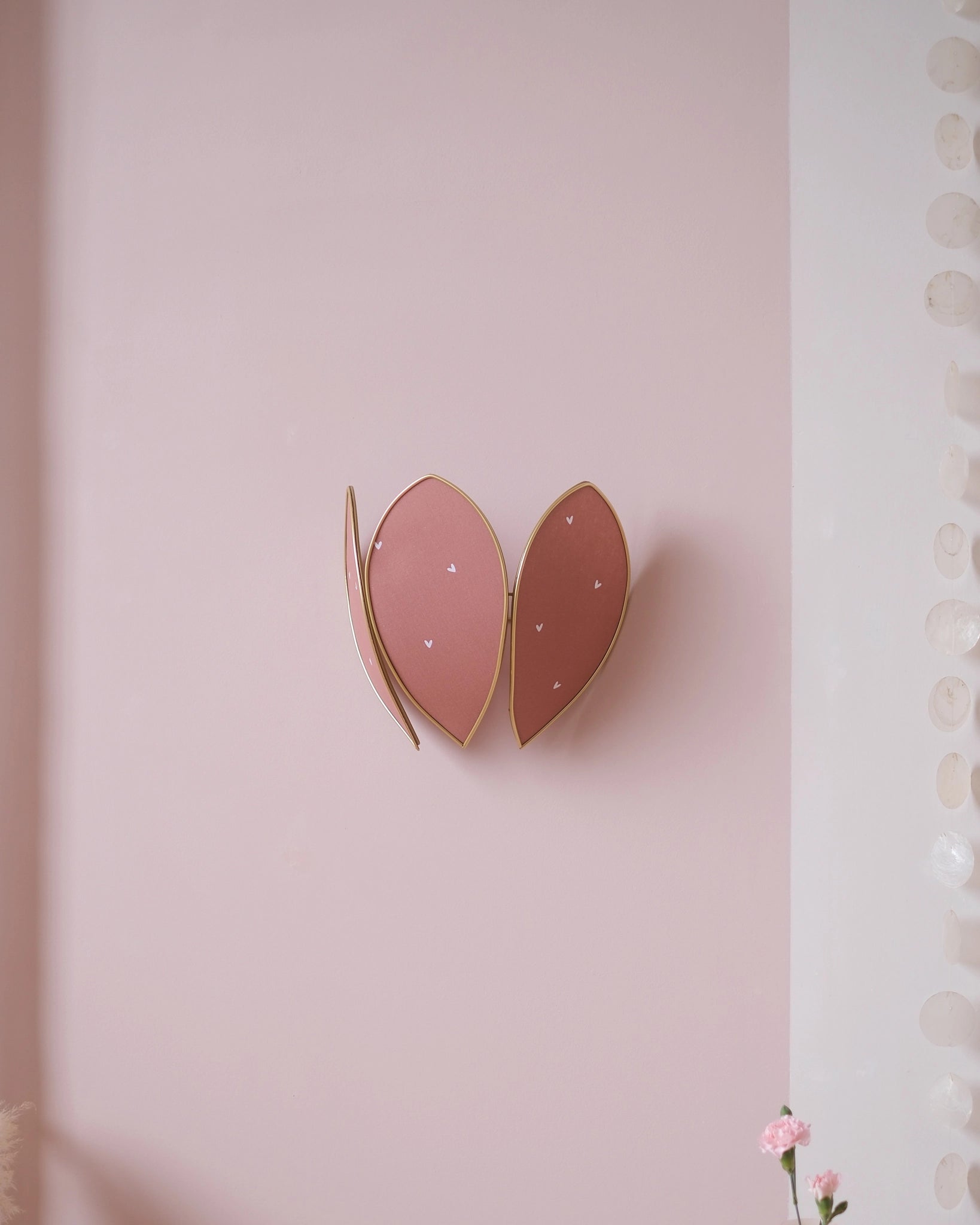 Applique Fleur - Petits coeurs