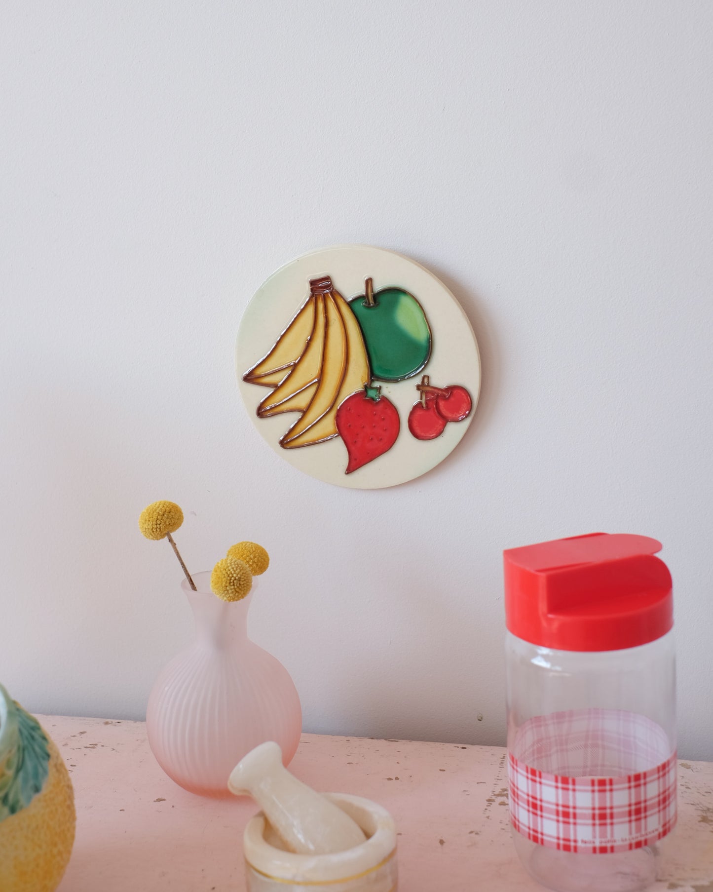 Décoration murale en céramique Aux fruits