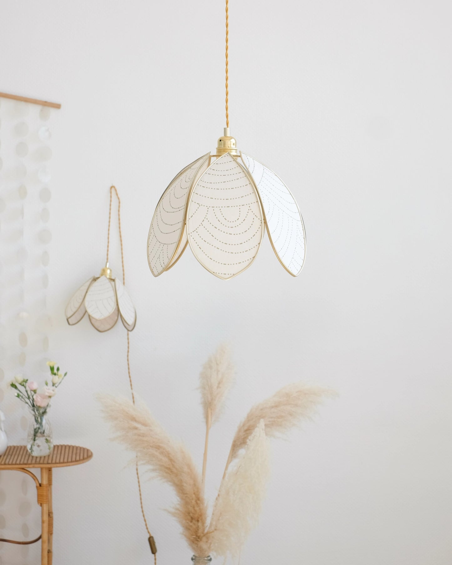 Suspension Fleur simple - Motif Art Déco