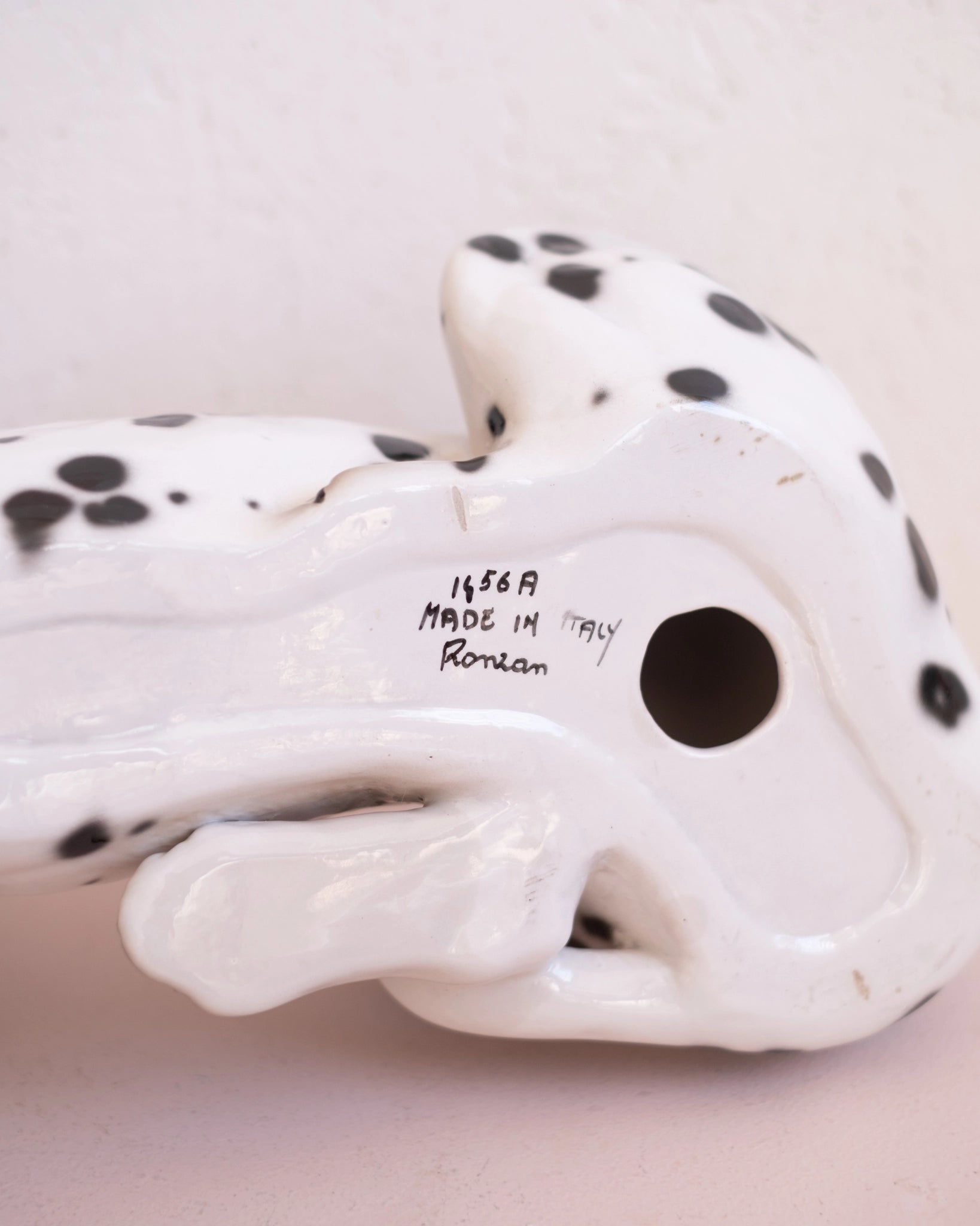 Ancien dalmatien en céramique italienne - Silly & Billy