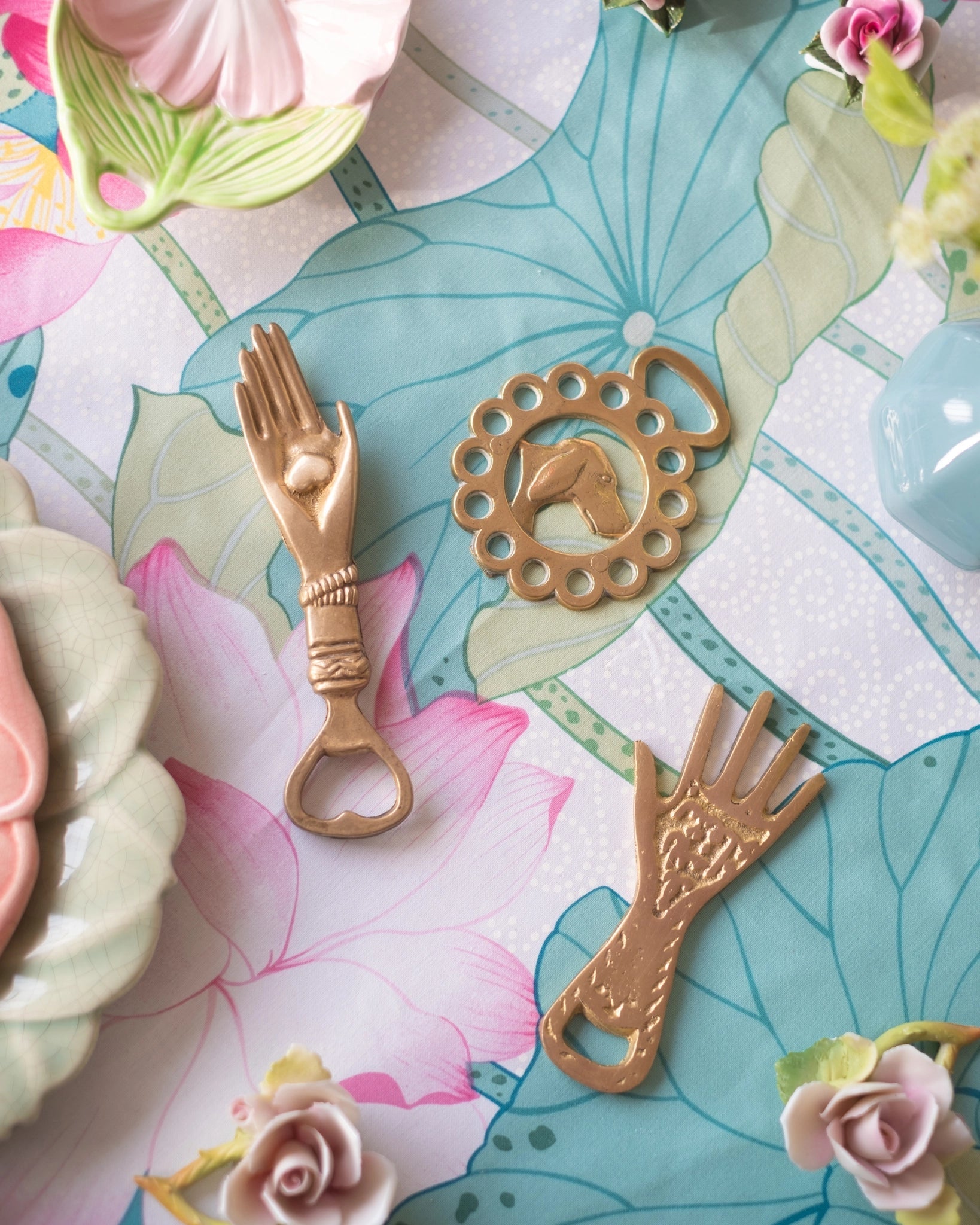 Ancien décapsuleur main en laiton - 2 tailles au choix - Silly & Billy