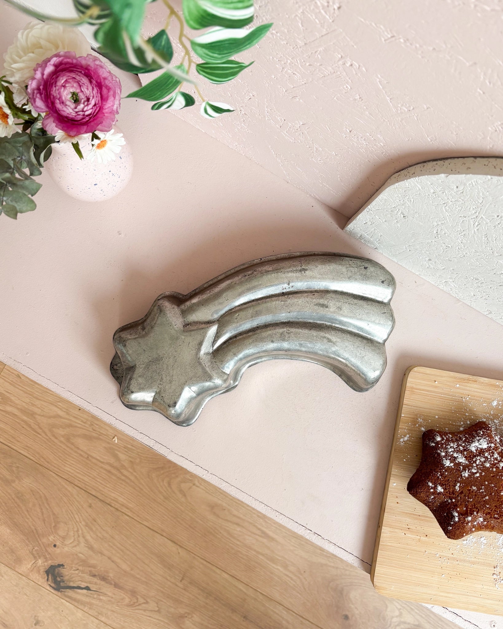 Ancien moule en fer blanc Étoile filante - Silly & Billy