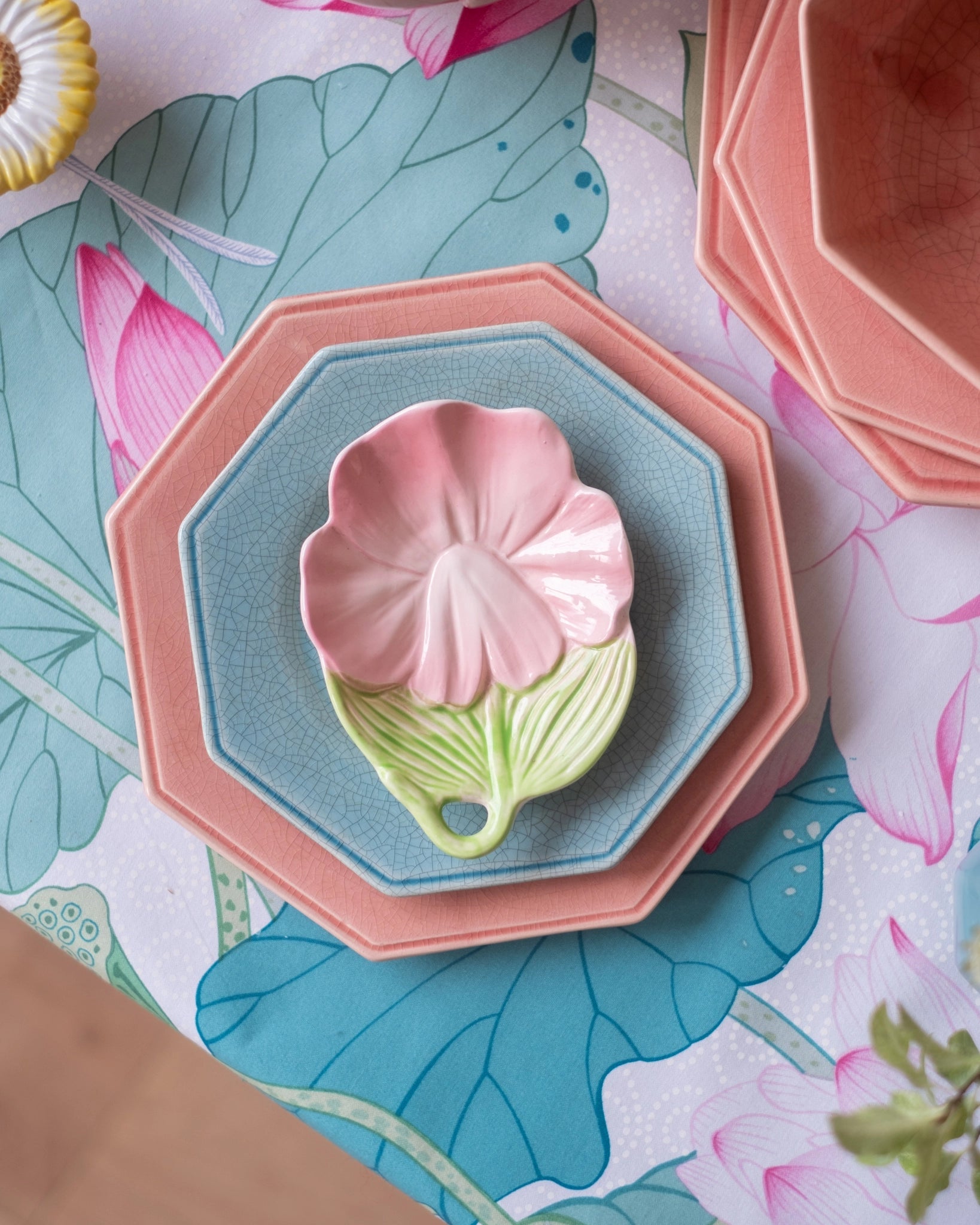 Ancienne coupe Fleur Rose - Silly & Billy