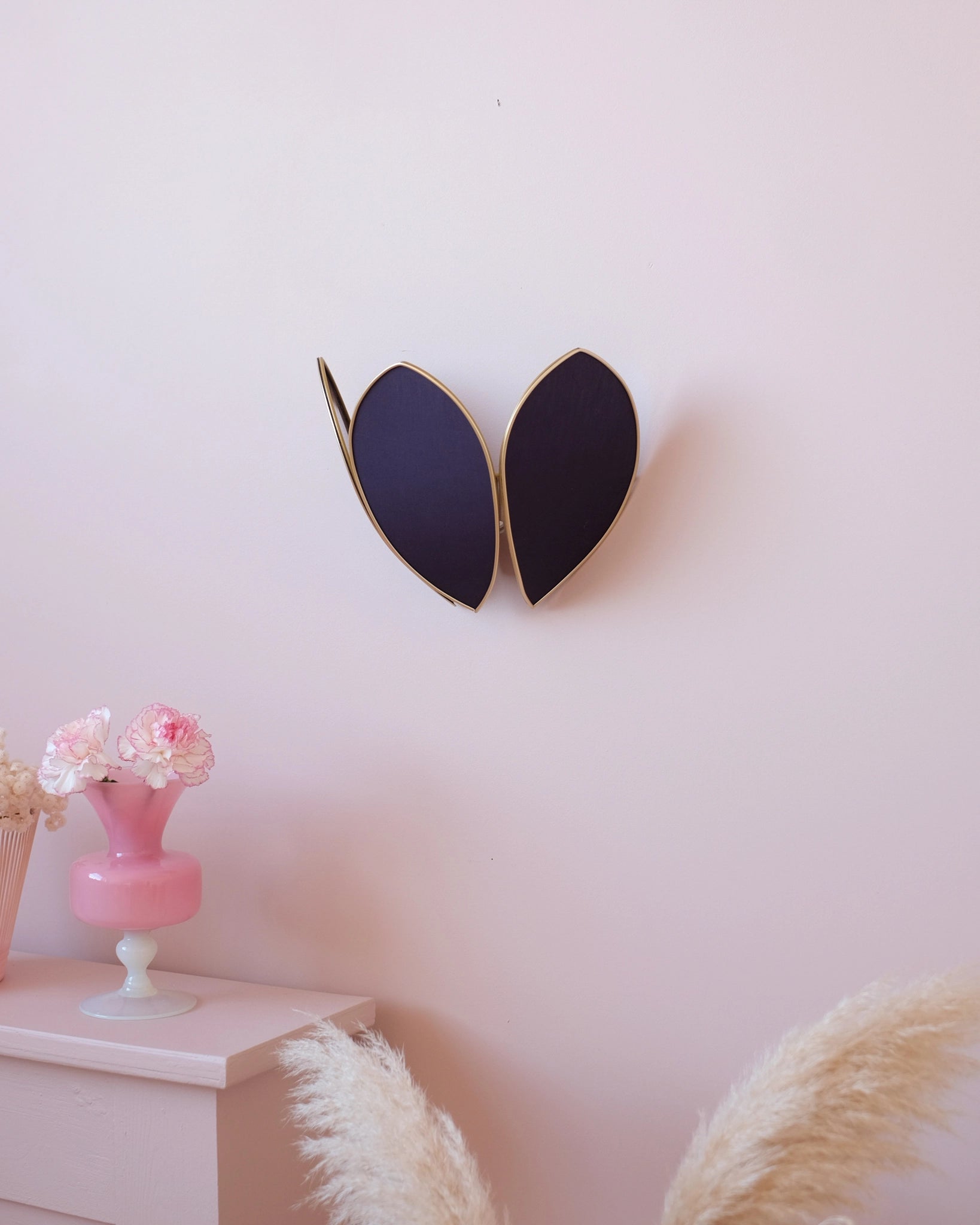 Applique Fleur Bleu nuit et doré - Silly & Billy