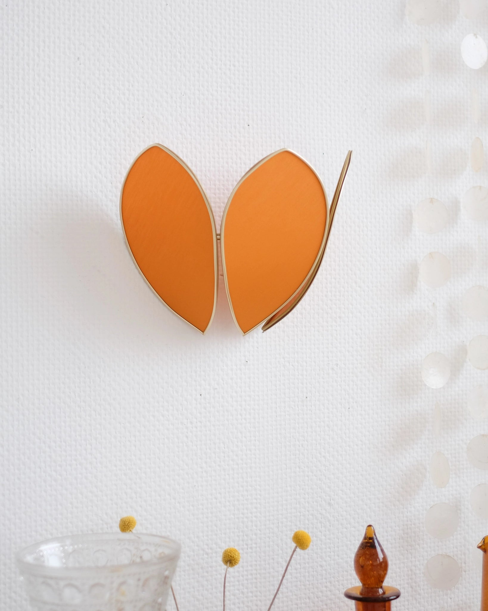 Applique Fleur Caramel et doré - Silly & Billy