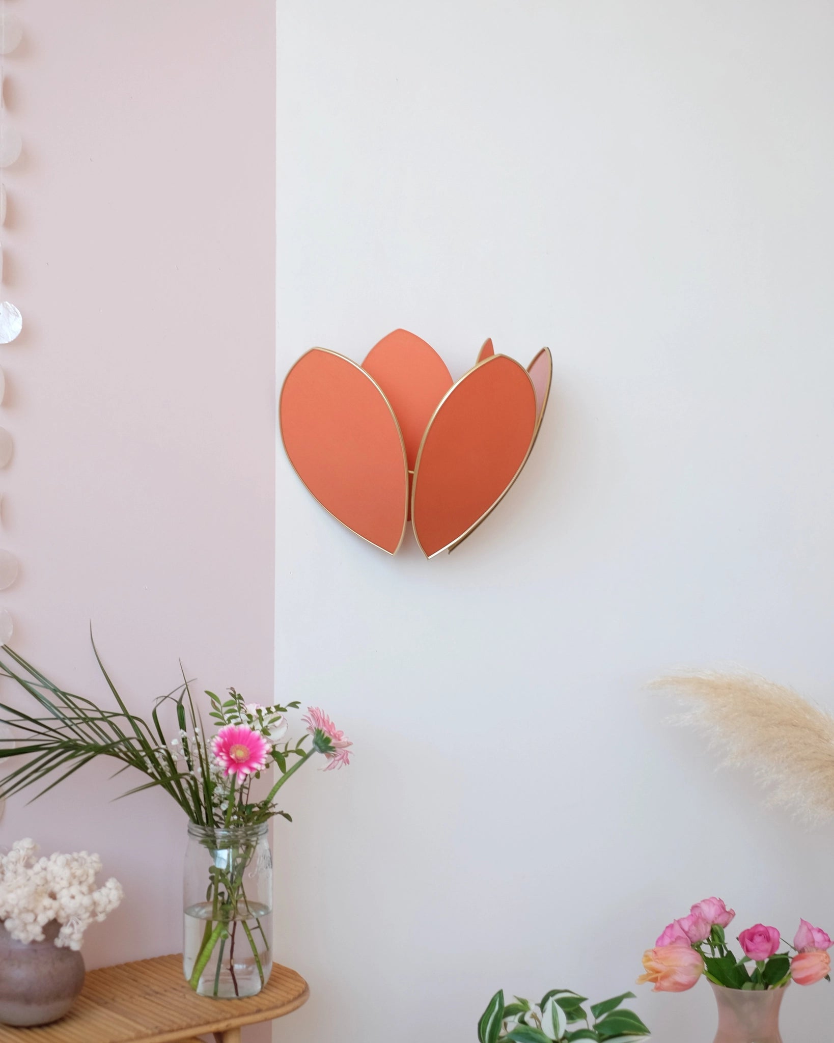 Applique Fleur Double - Ocre et doré - Silly & Billy