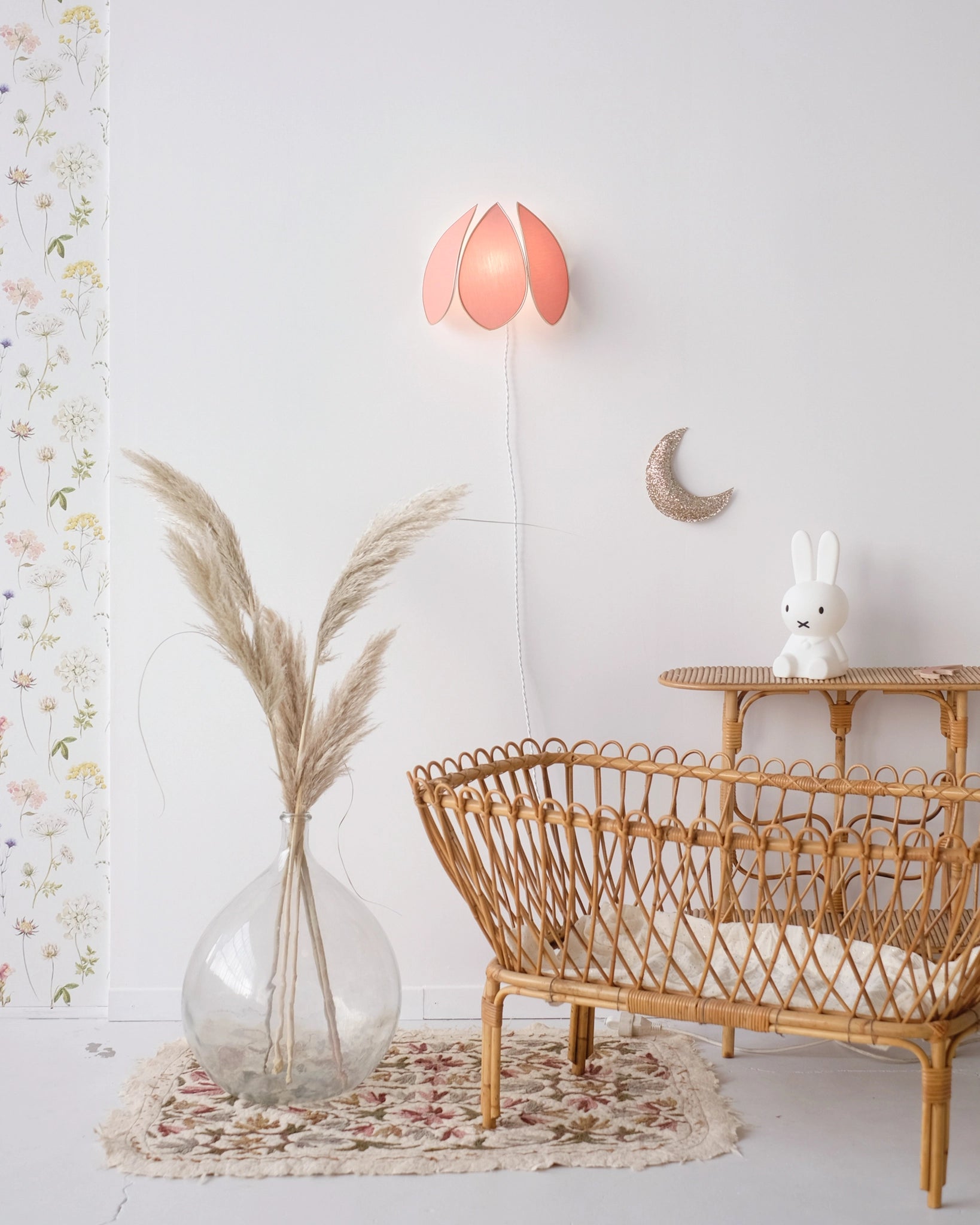Applique Fleur Terracotta et doré - Silly & Billy