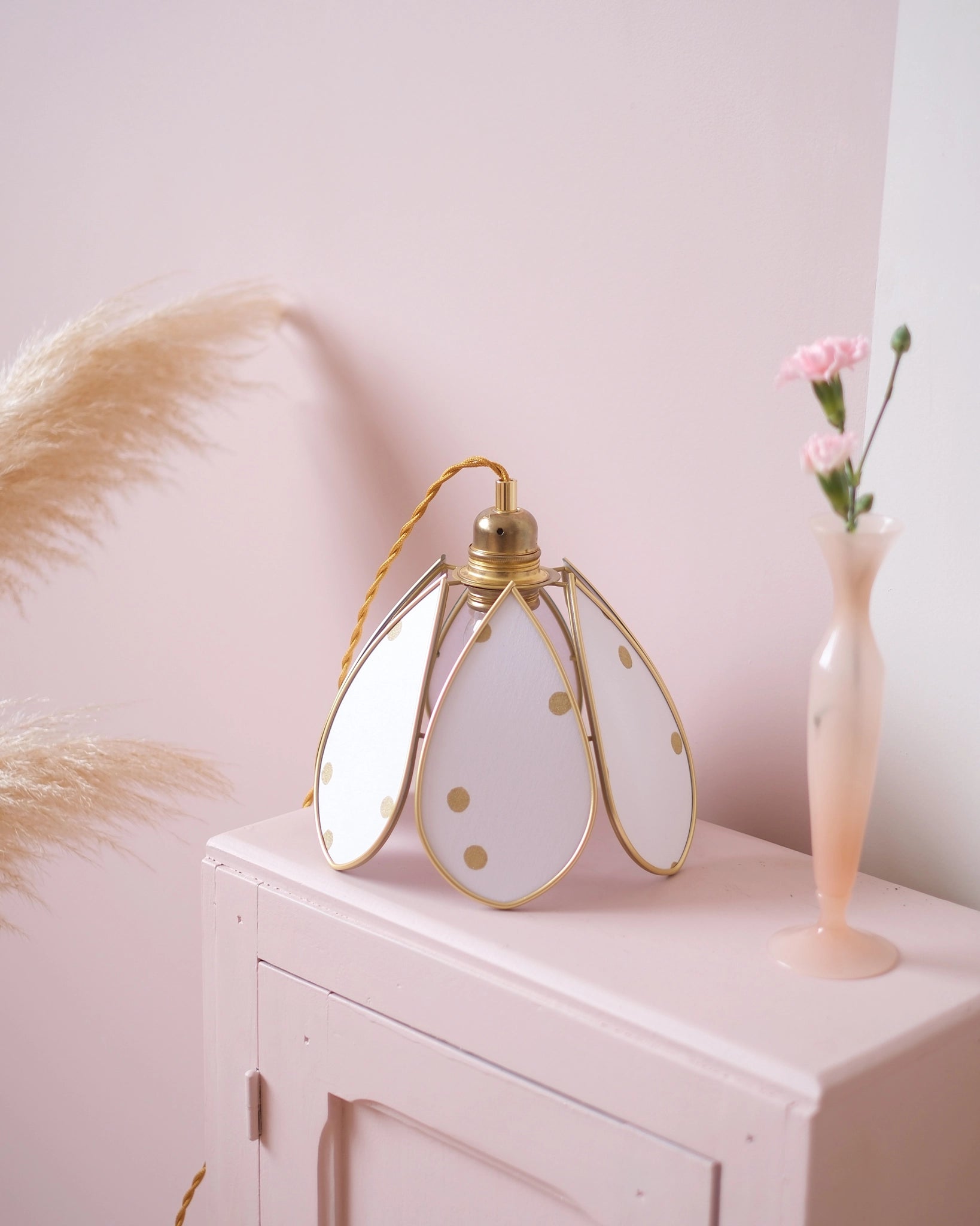 Baladeuse Fleur - Pois dorés - Silly & Billy