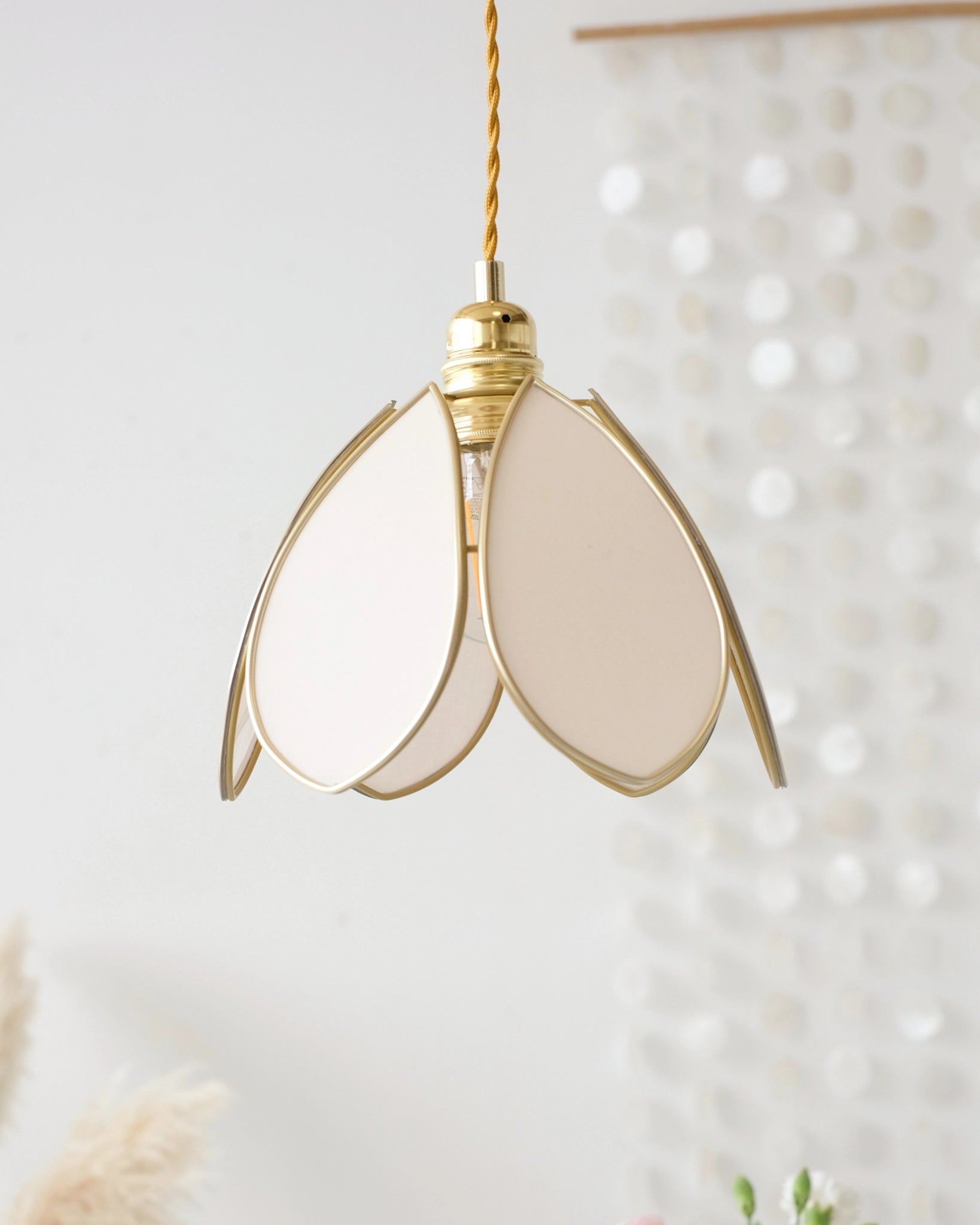 Baladeuse Fleur - Rose nude et doré - Silly & Billy