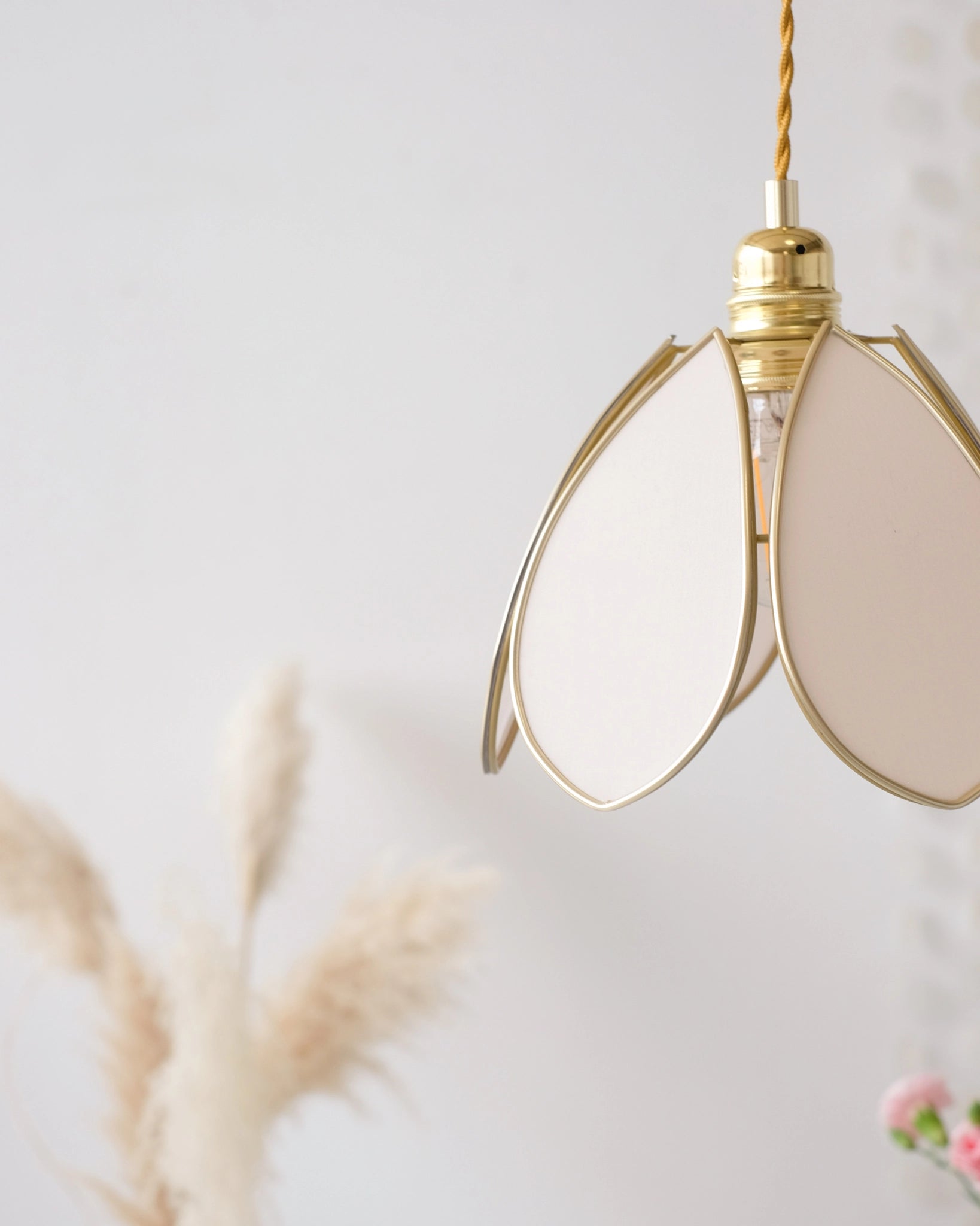 Baladeuse Fleur - Rose nude et doré - Silly & Billy