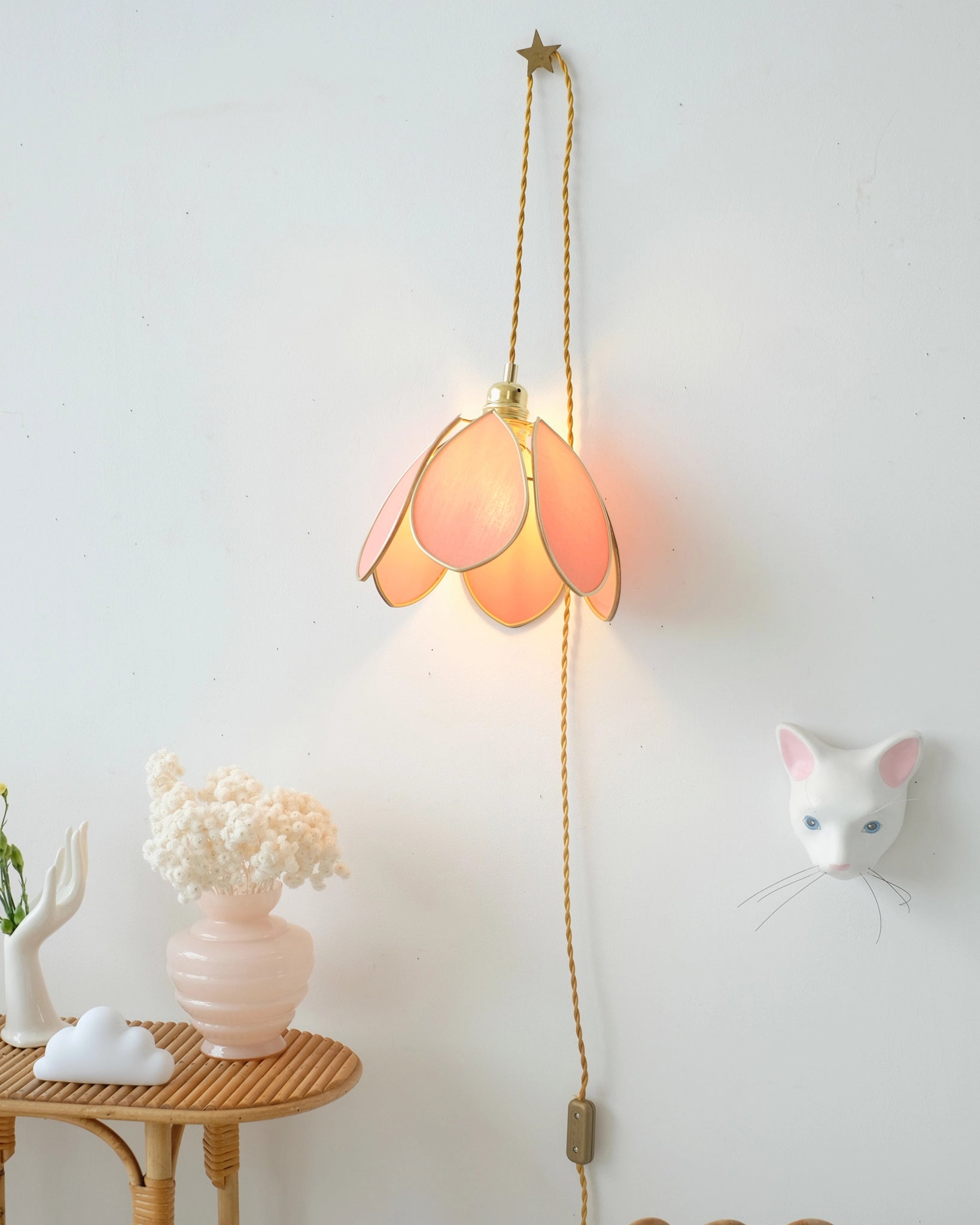 Baladeuse Fleur - Terracotta et doré - Silly & Billy