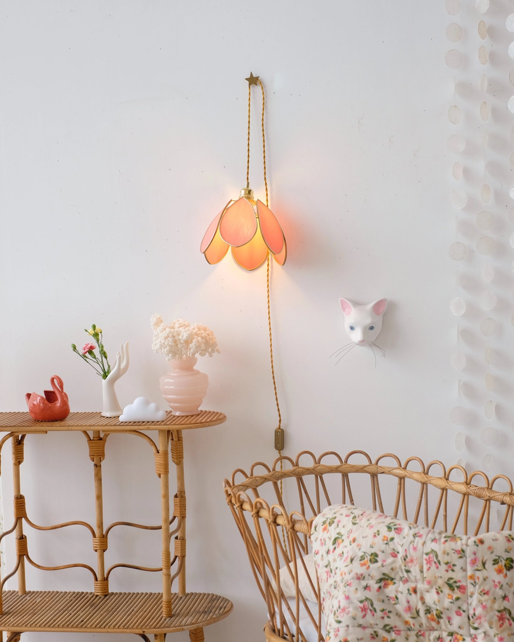 Baladeuse Fleur - Terracotta et doré - Silly & Billy