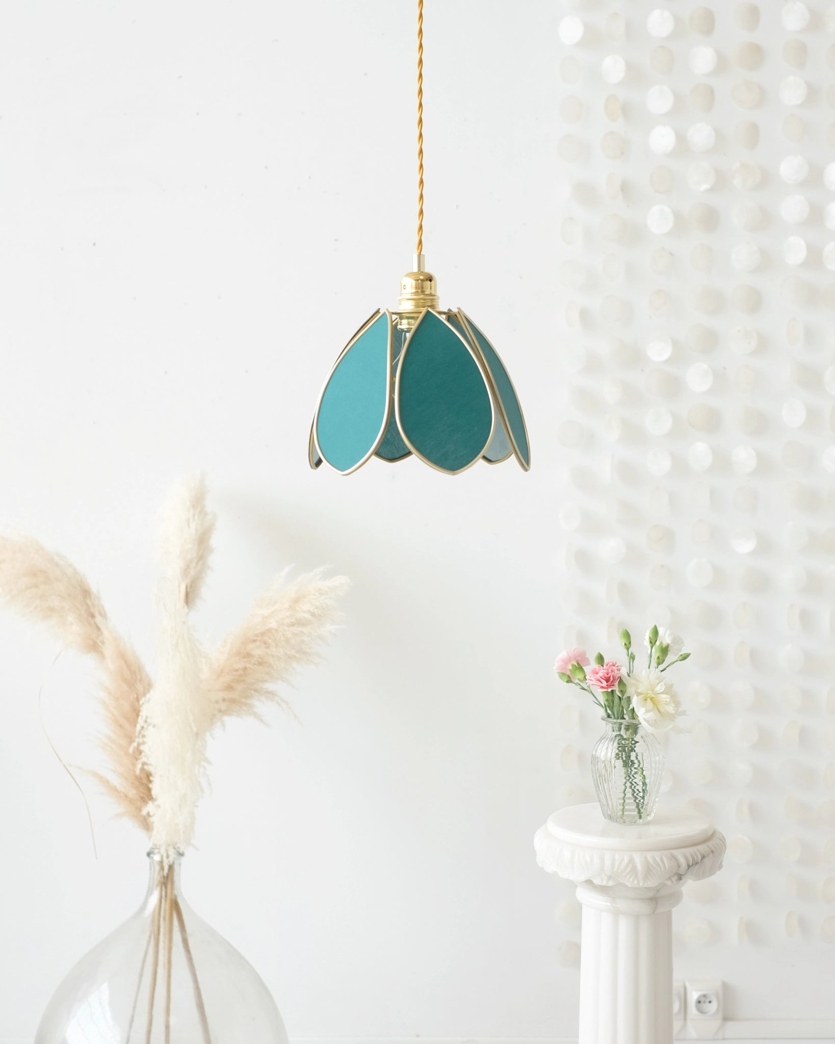 Baladeuse Fleur - Vert jungle et doré - Silly & Billy