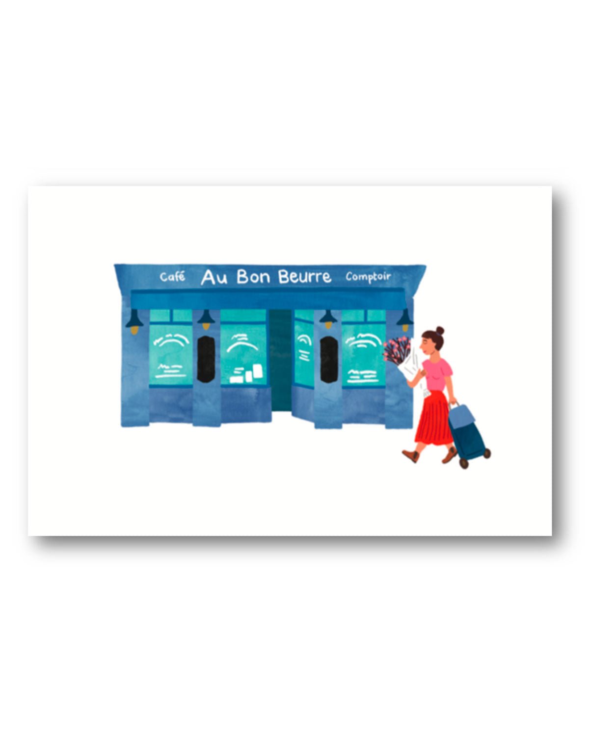 Carte postale Au Bon Beurre - Silly & Billy