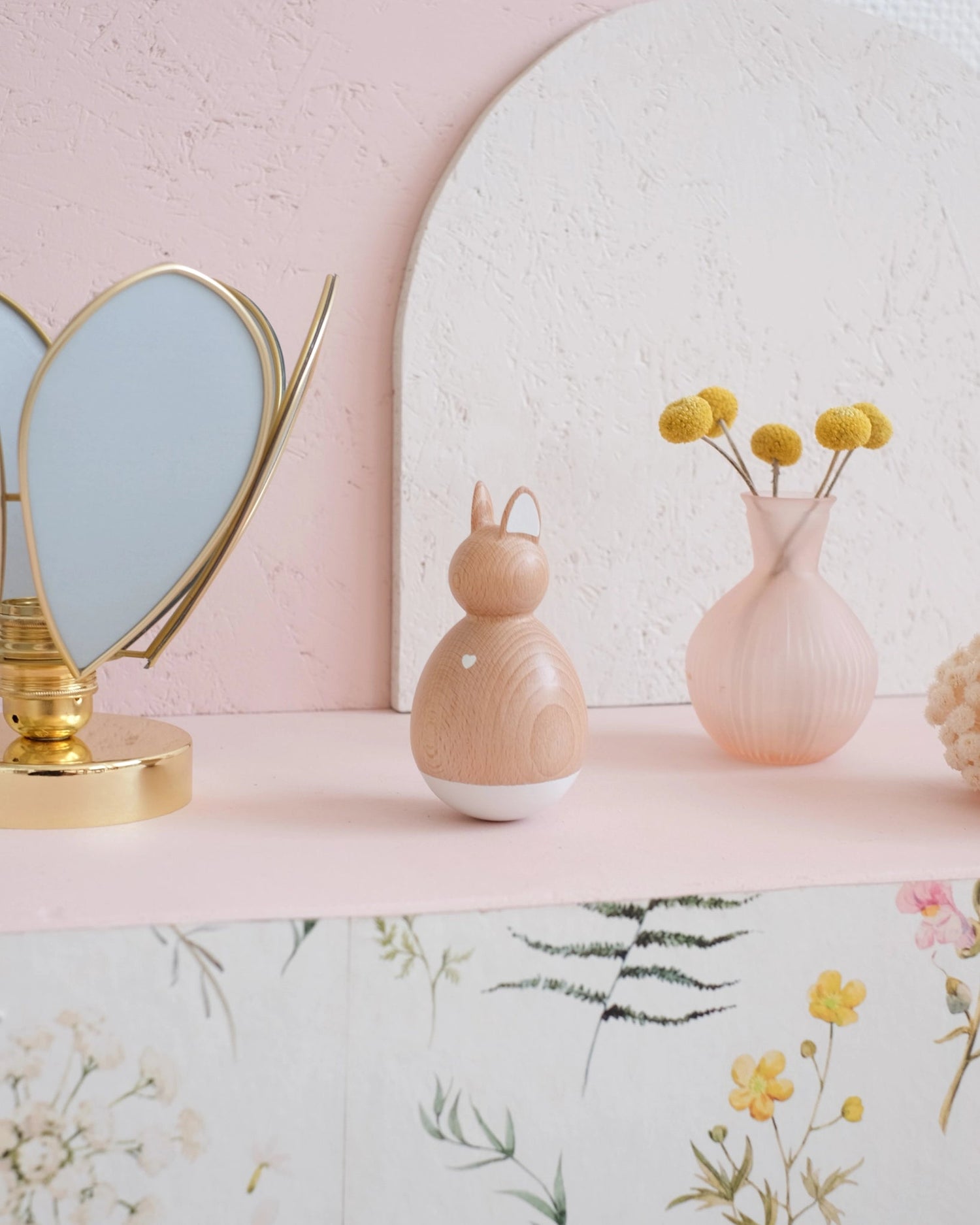 Culbuto en bois - Lapin - Silly & Billy