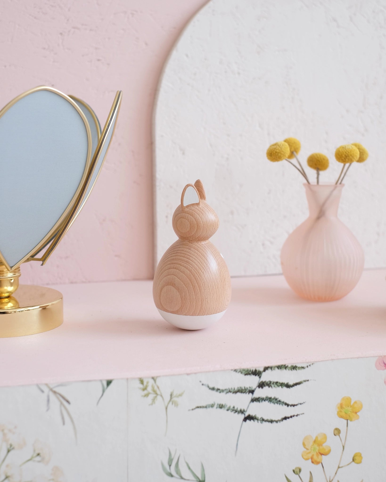 Culbuto en bois - Lapin - Silly & Billy