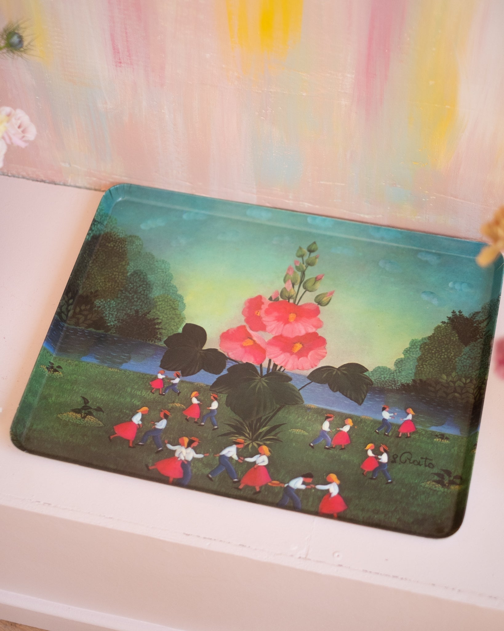 Grand plateau vintage italien - Silly & Billy