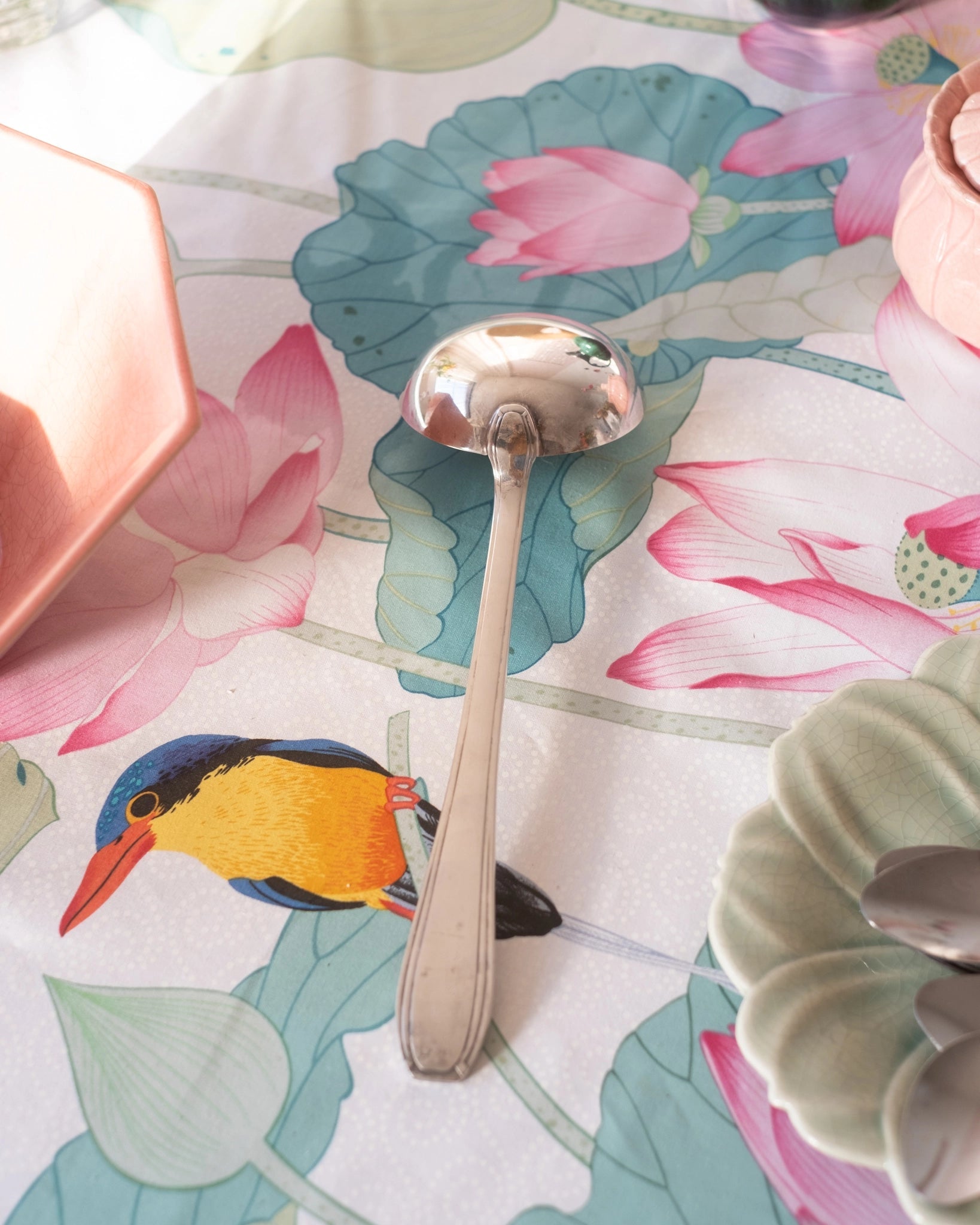 Grande louche en métal argenté - Silly & Billy