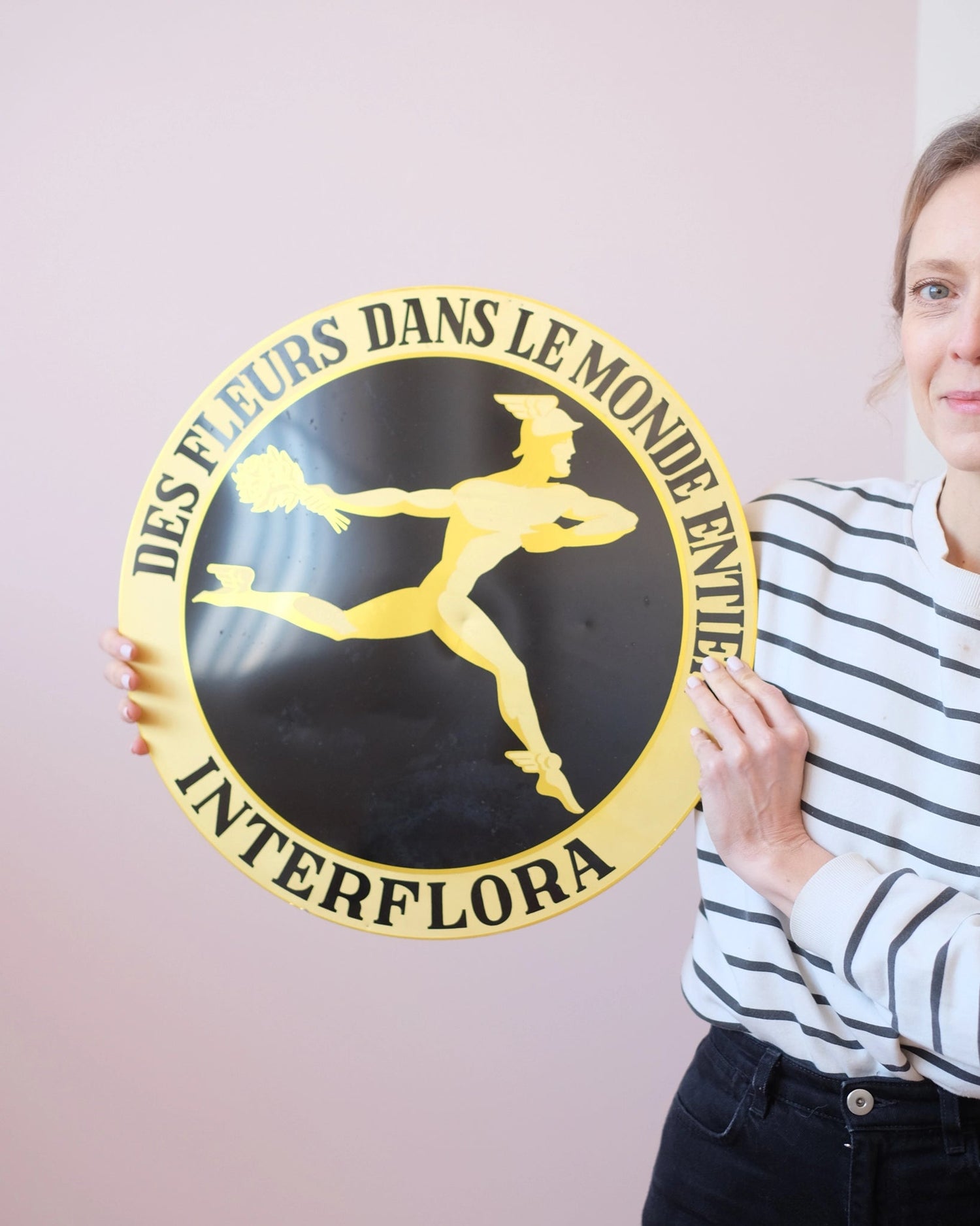 Grande plaque Interflora vintage - Silly & Billy