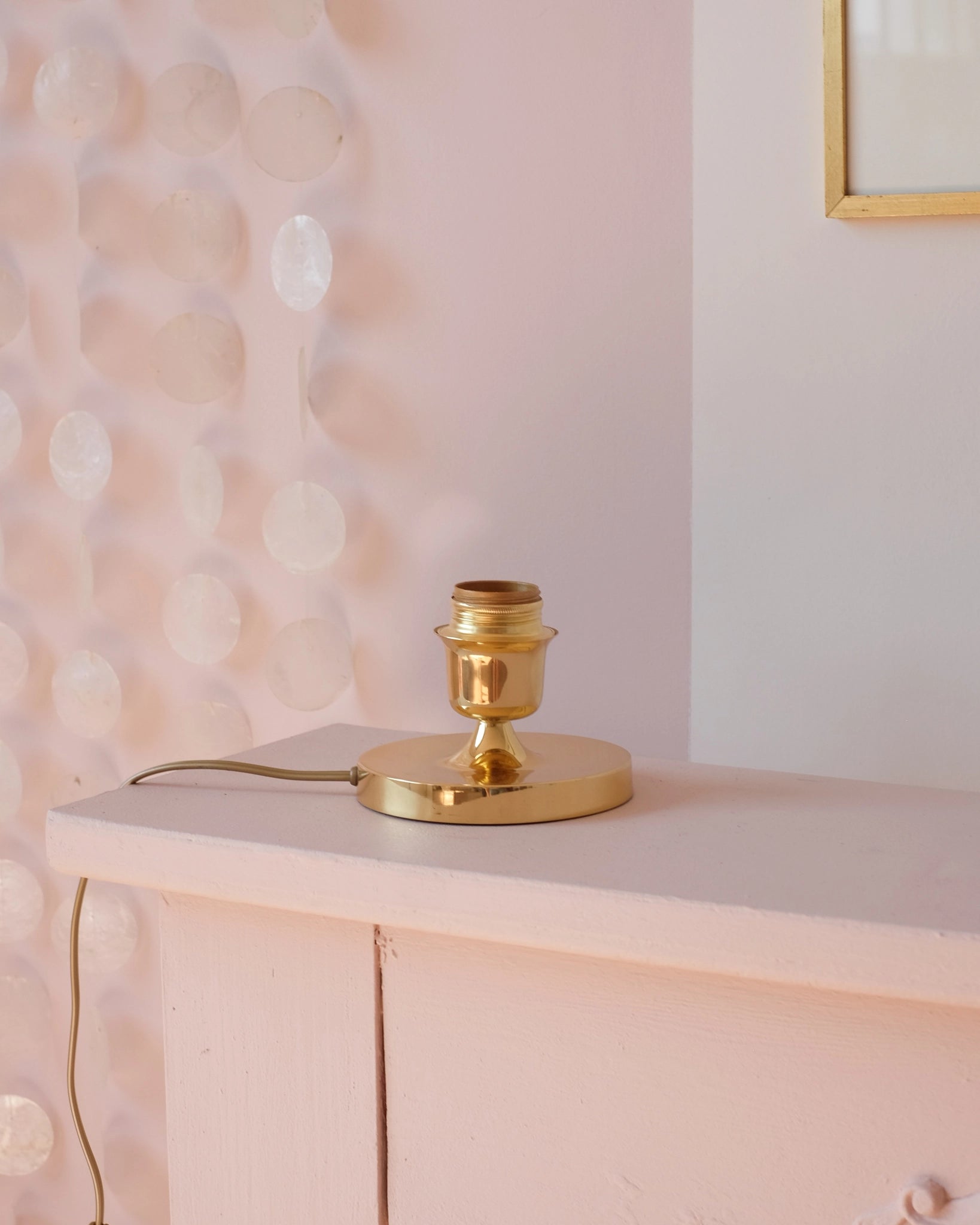 Lampe Fleur à poser - Bleu nuit et doré - Silly & Billy