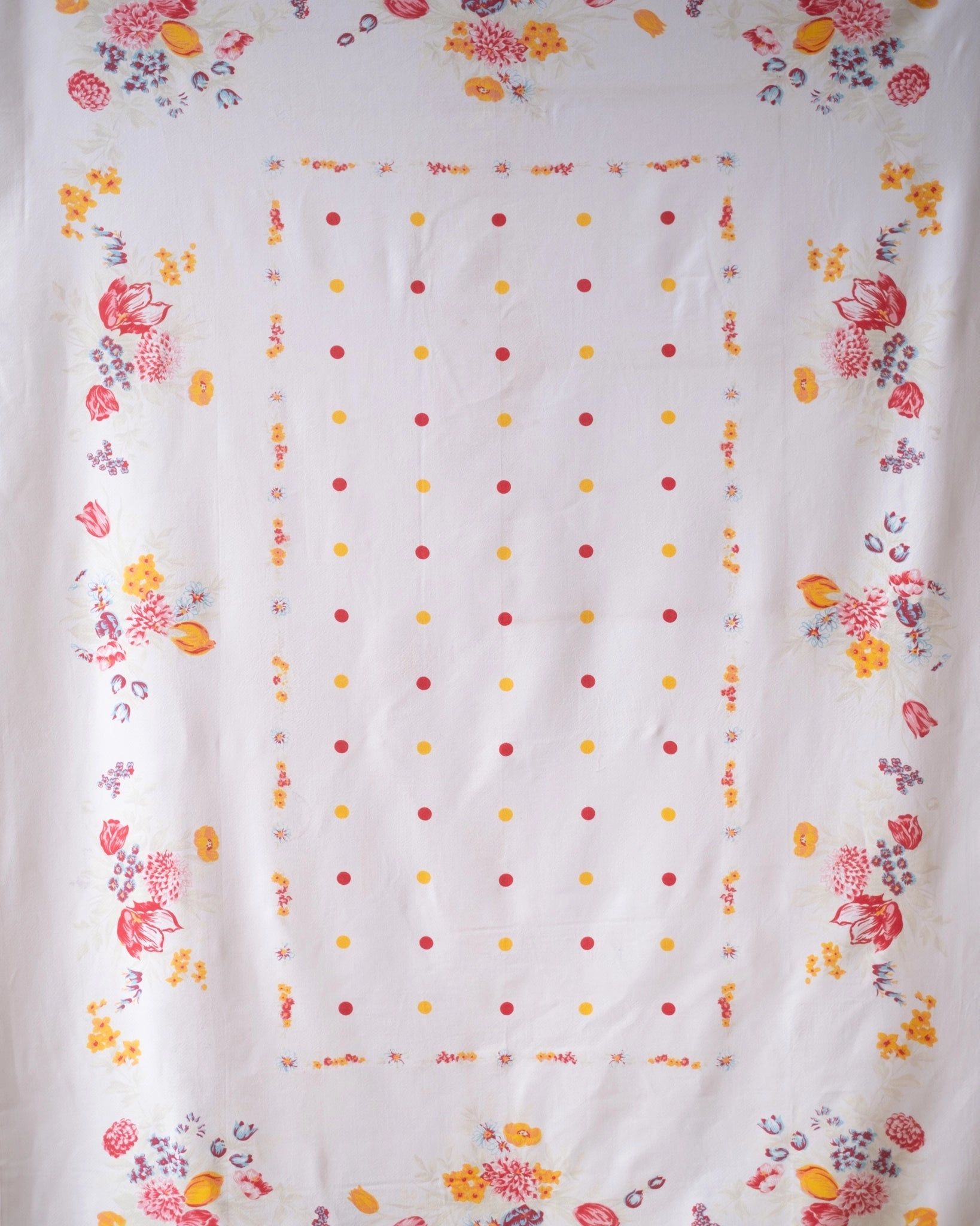 Nappe vintage à pois et fleurs - Silly & Billy