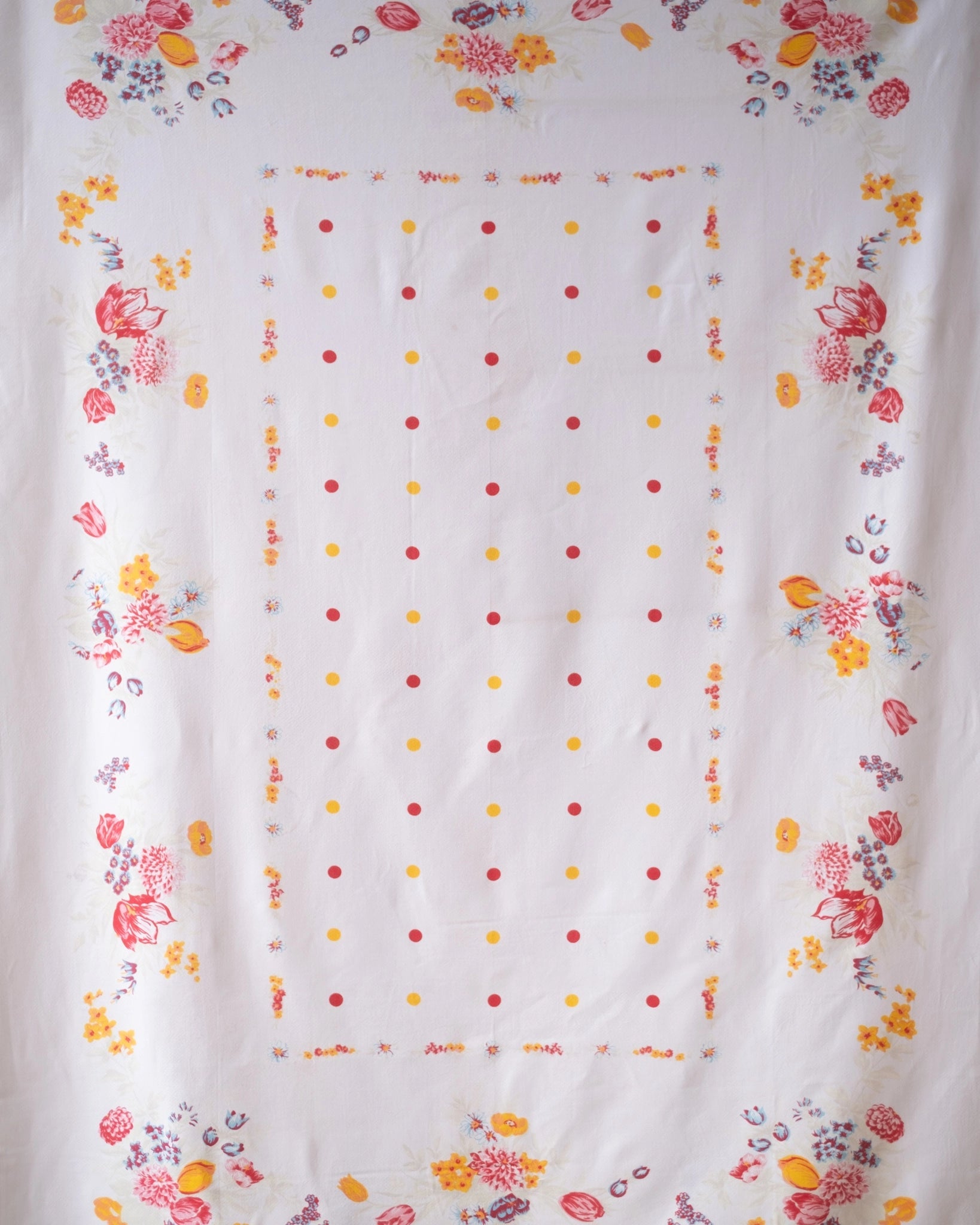 Nappe vintage à pois et fleurs - Silly & Billy