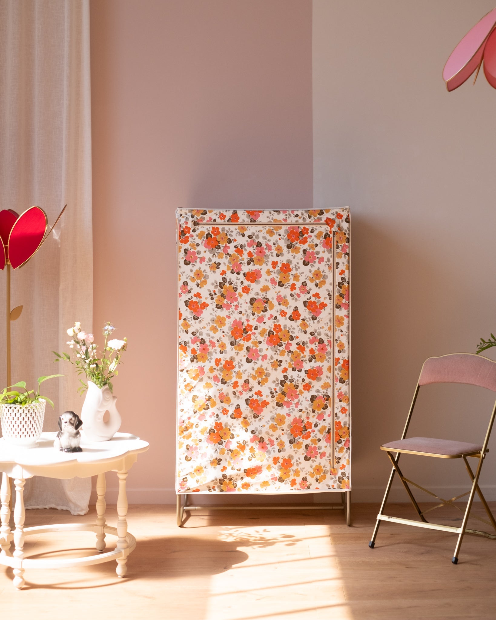 Penderie vintage en tissu fleuri - Silly & Billy