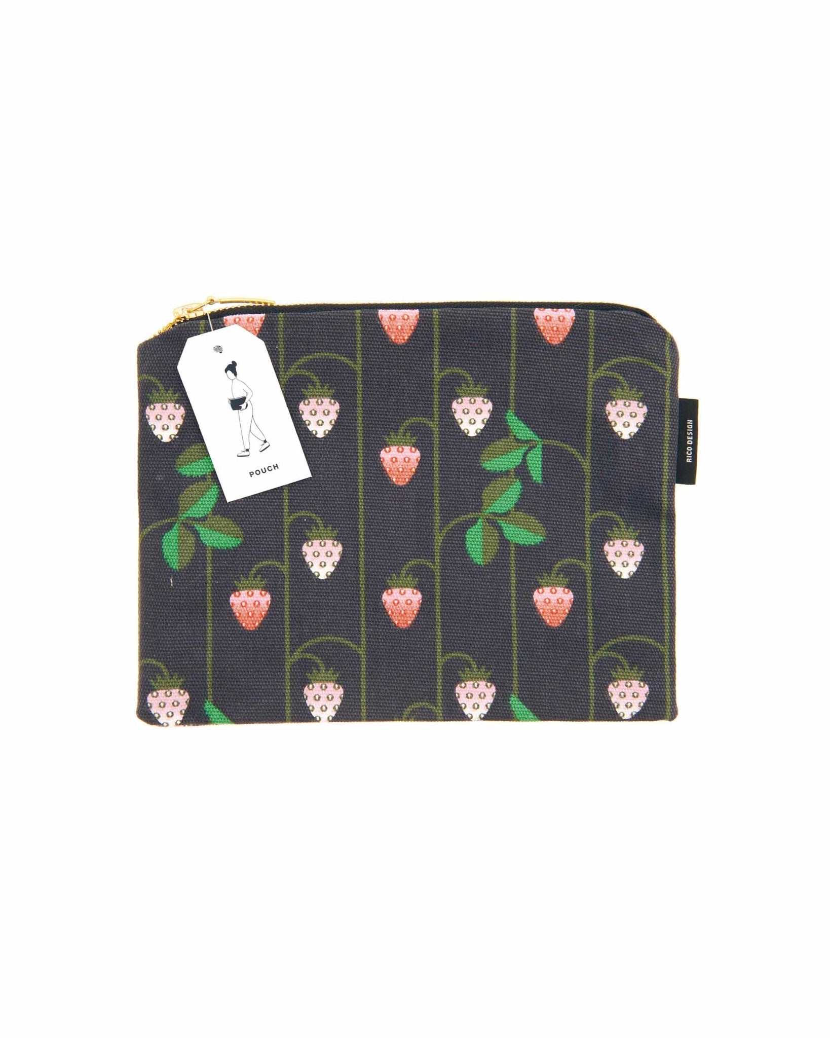 Pochette Fraises - Noir - Silly & Billy