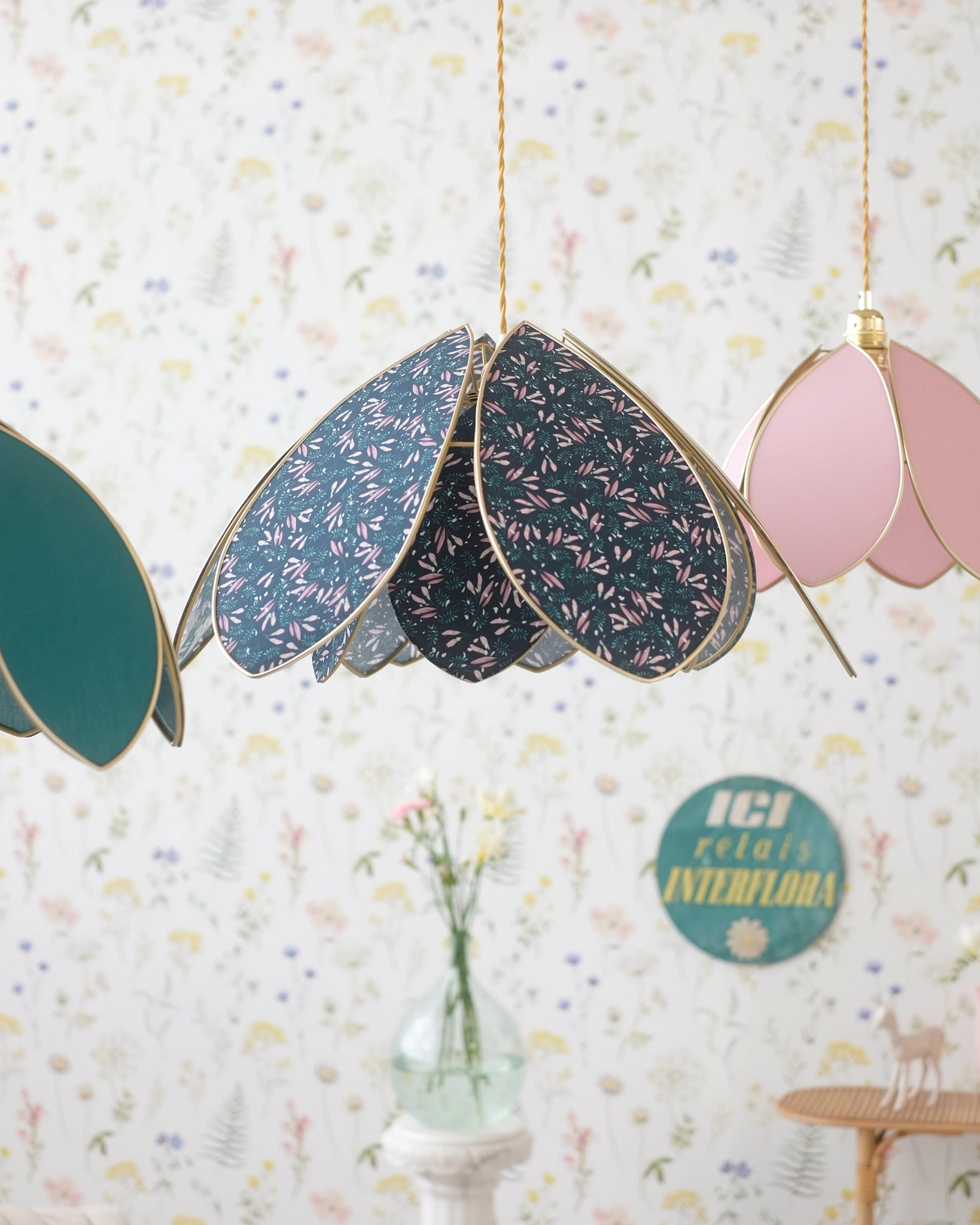 Suspension Fleur double - Night Light - Silly & Billy