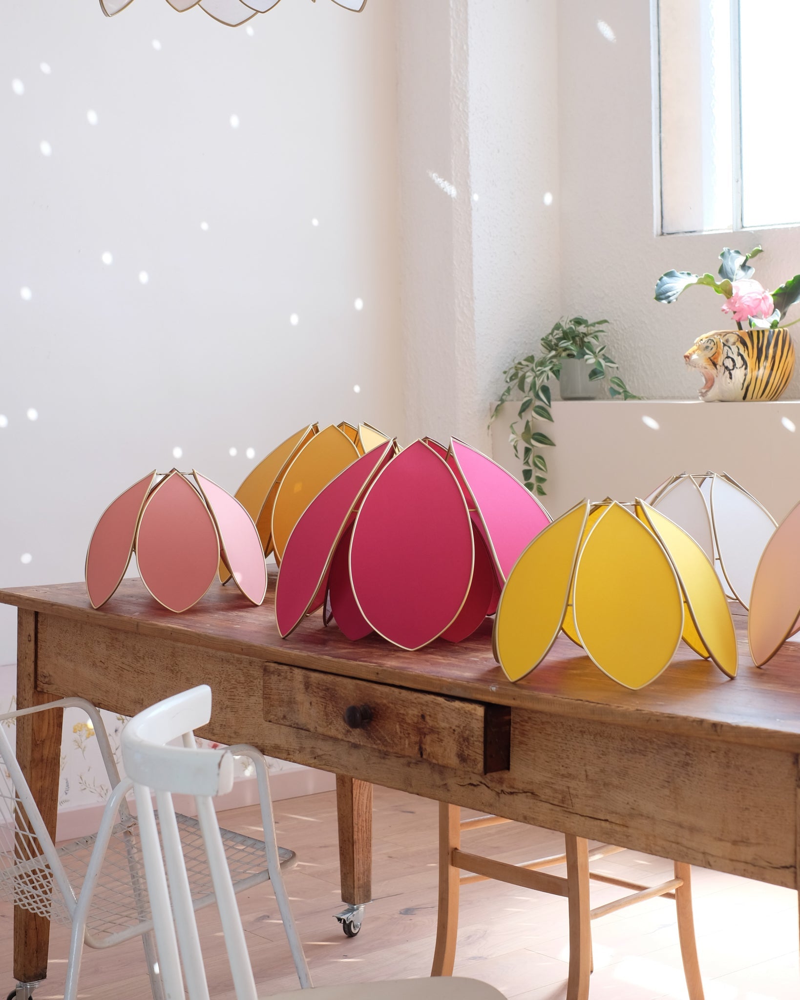 Suspension Fleur double - Rose des bois - Silly & Billy