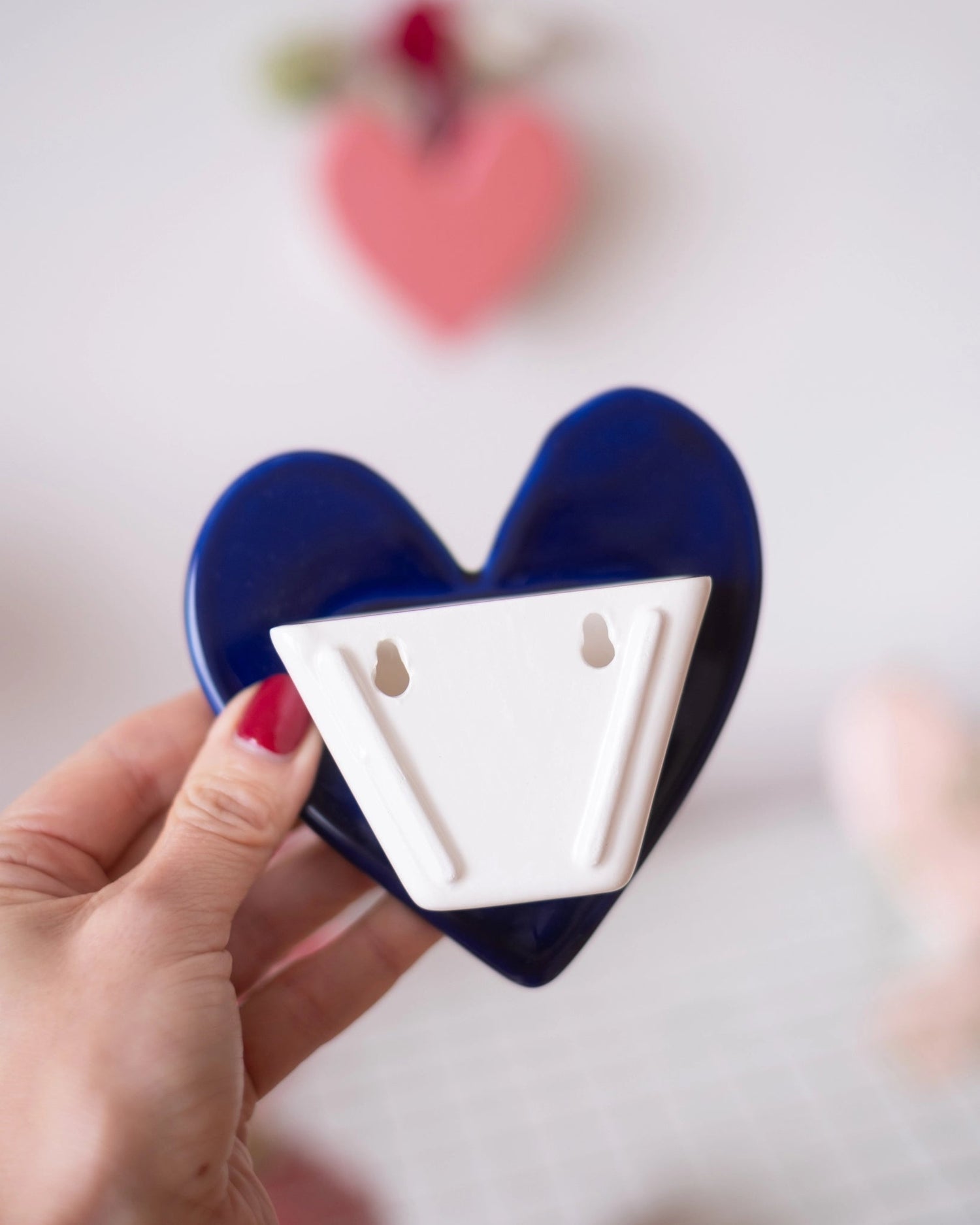 Vase mural Coeur - Bleu nuit - Silly & Billy